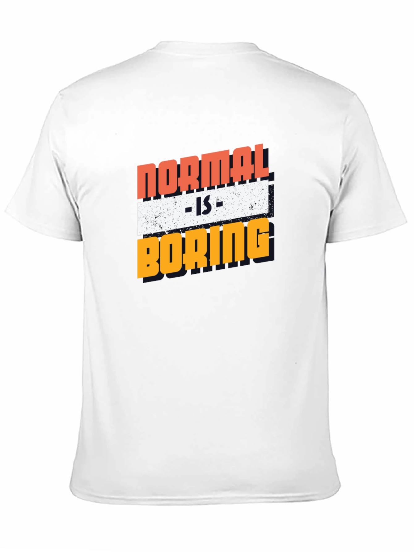 Black Normal is Boring Graphic Tee - Men's Black T-Shirt view 11