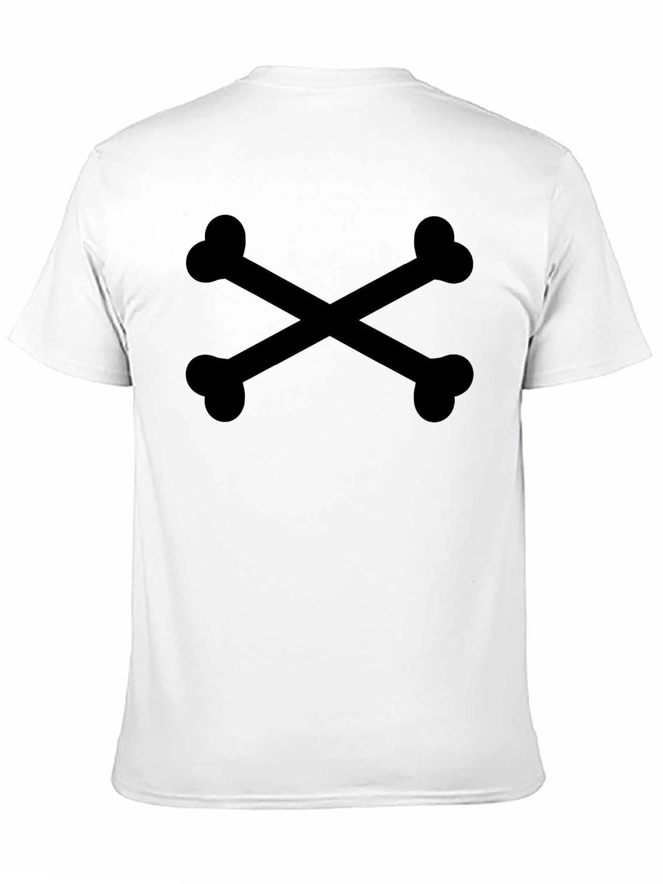 Black Crossbones Graphic Tee - Black Casual Shirt view 11