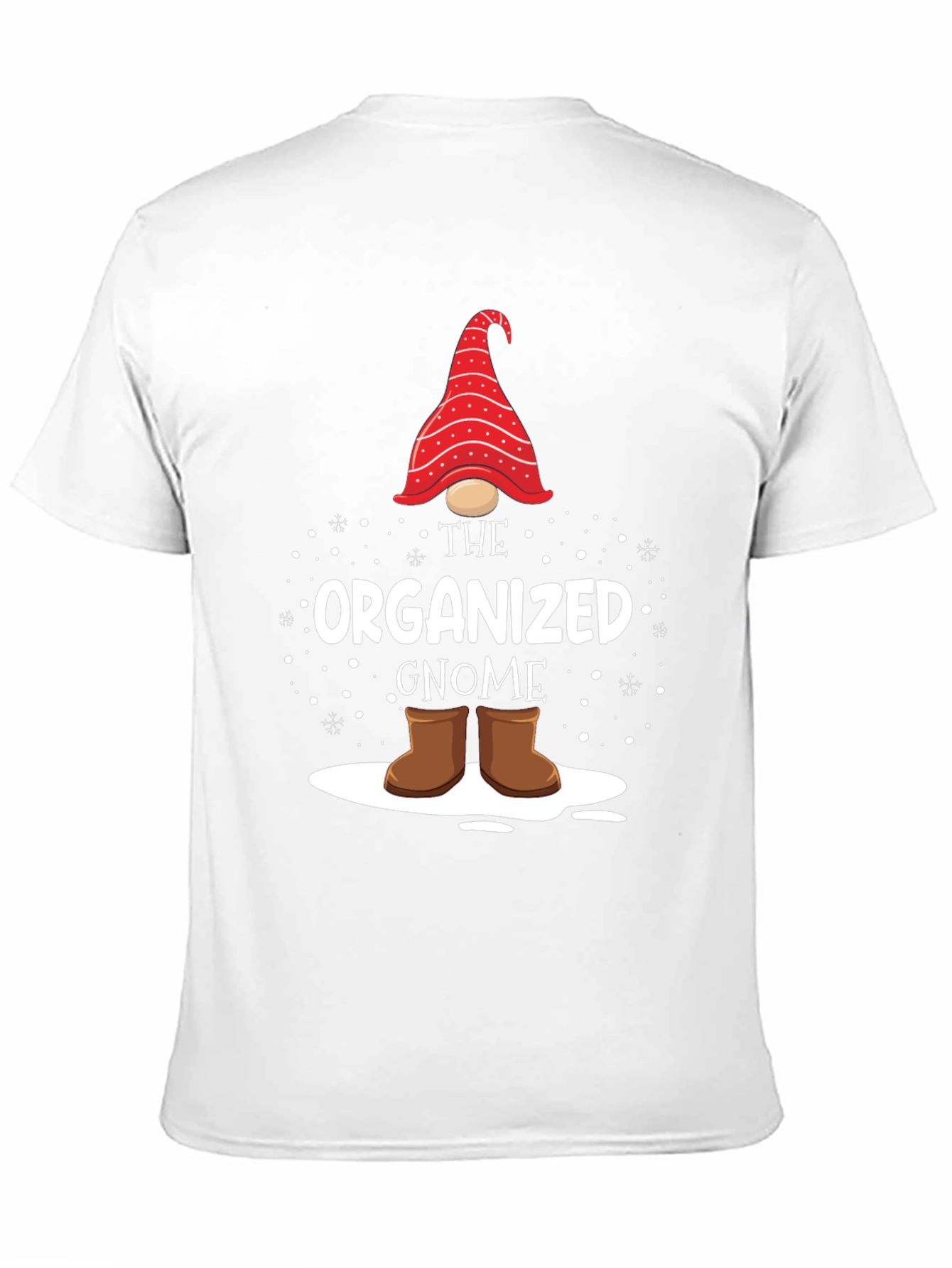 Black Organized Gnome Graphic T-Shirt view 11