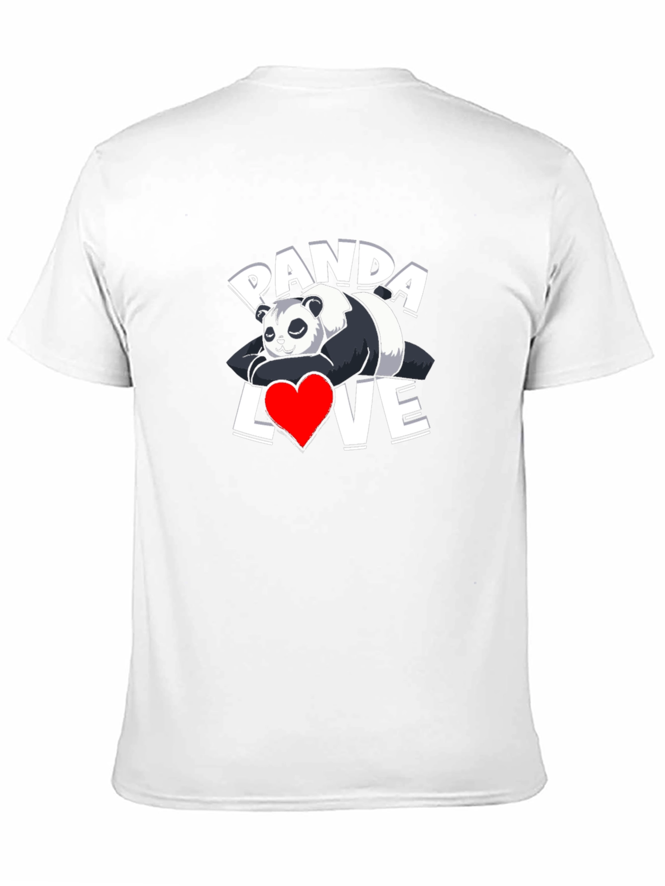 Black Panda Love Graphic T-Shirt - Casual Wear view 11