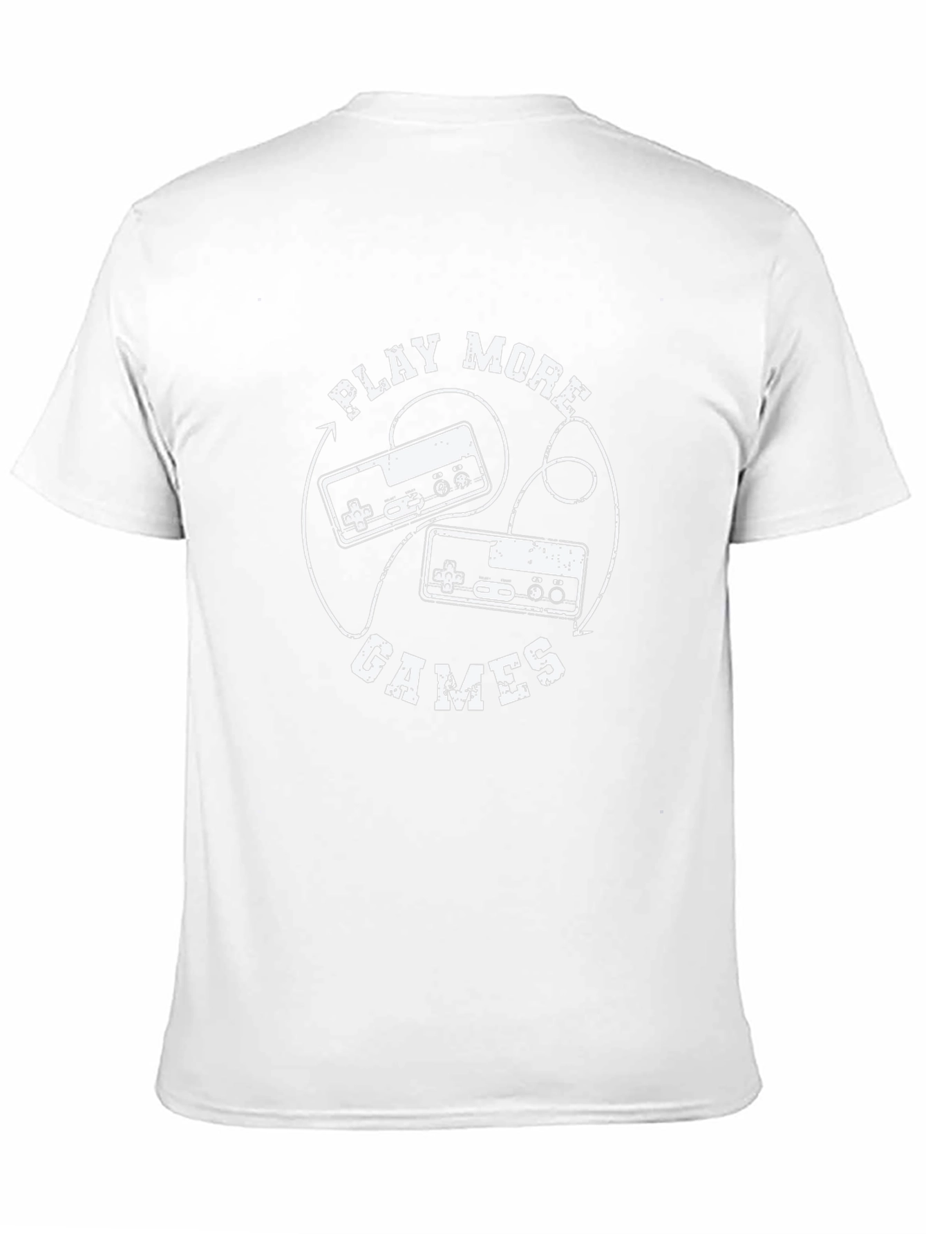 Black Retro Gaming T-Shirt - Play More Games! view 11