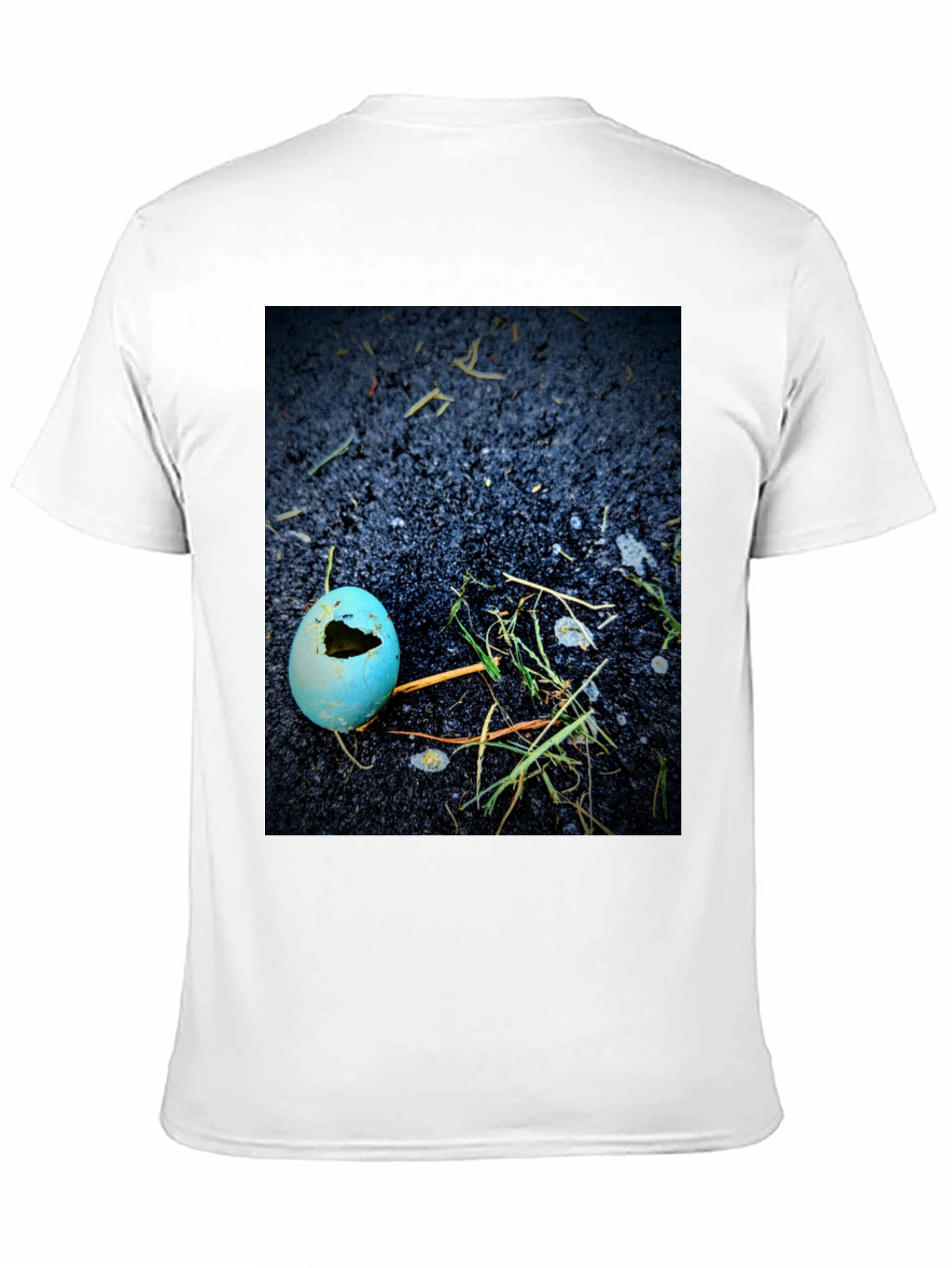 Black Broken Eggshell Graphic T-Shirt view 11
