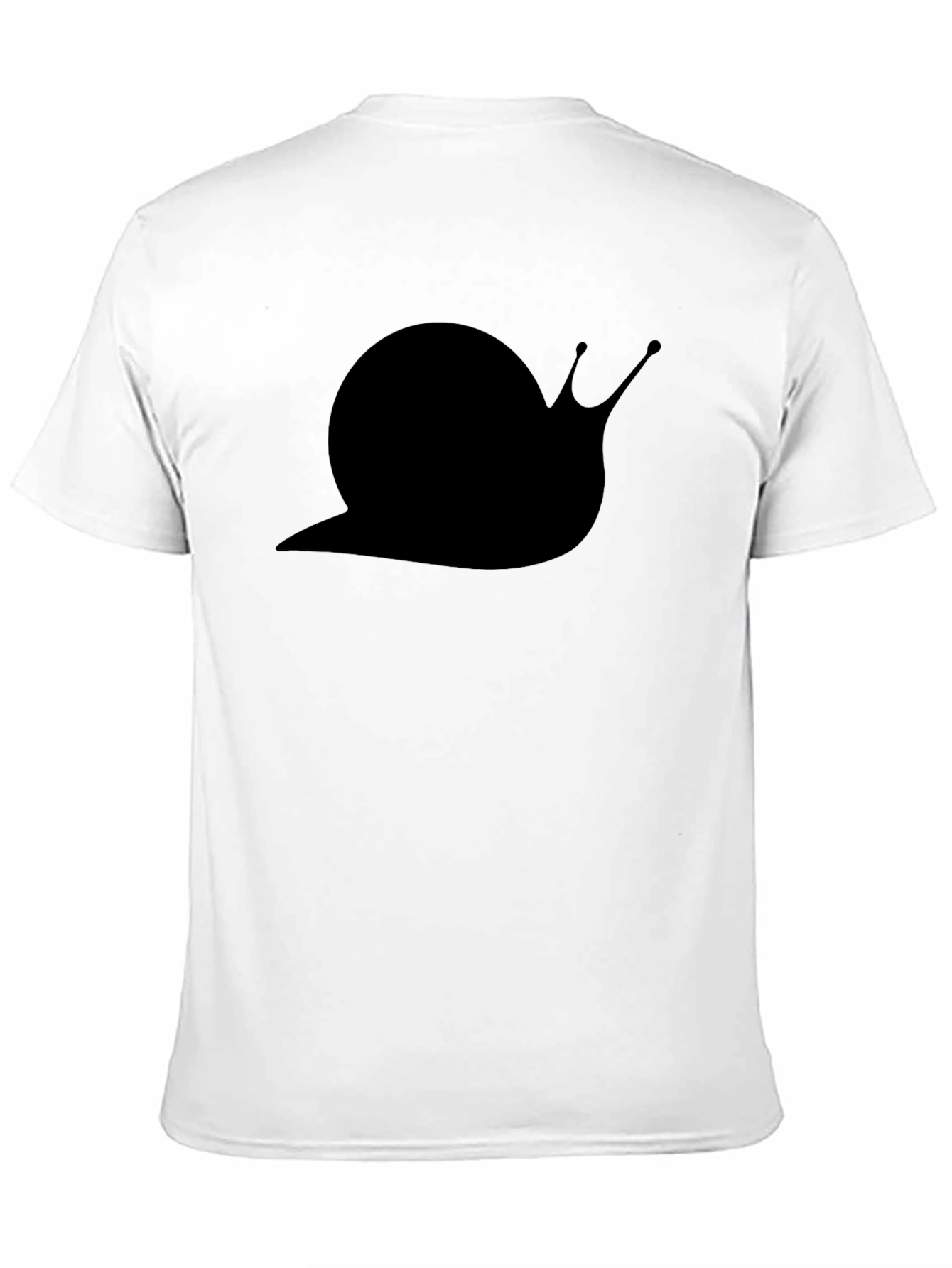 Black Snail Graphic Tee - Black Cotton Casual Shirt view 11