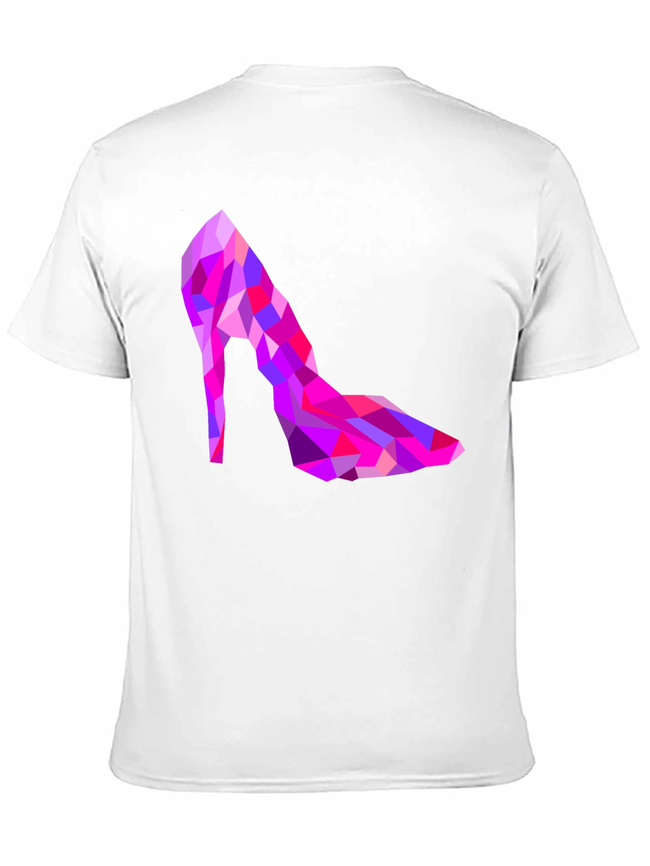 Black Geometric High Heel T-Shirt view 11