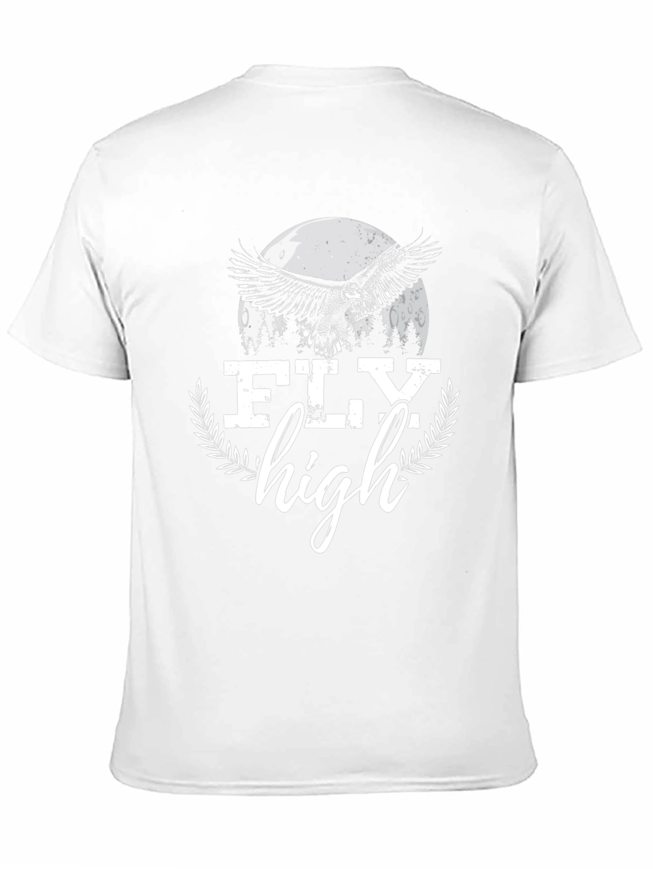 Black Fly High Eagle Graphic Tee - Black Cotton Blend view 11