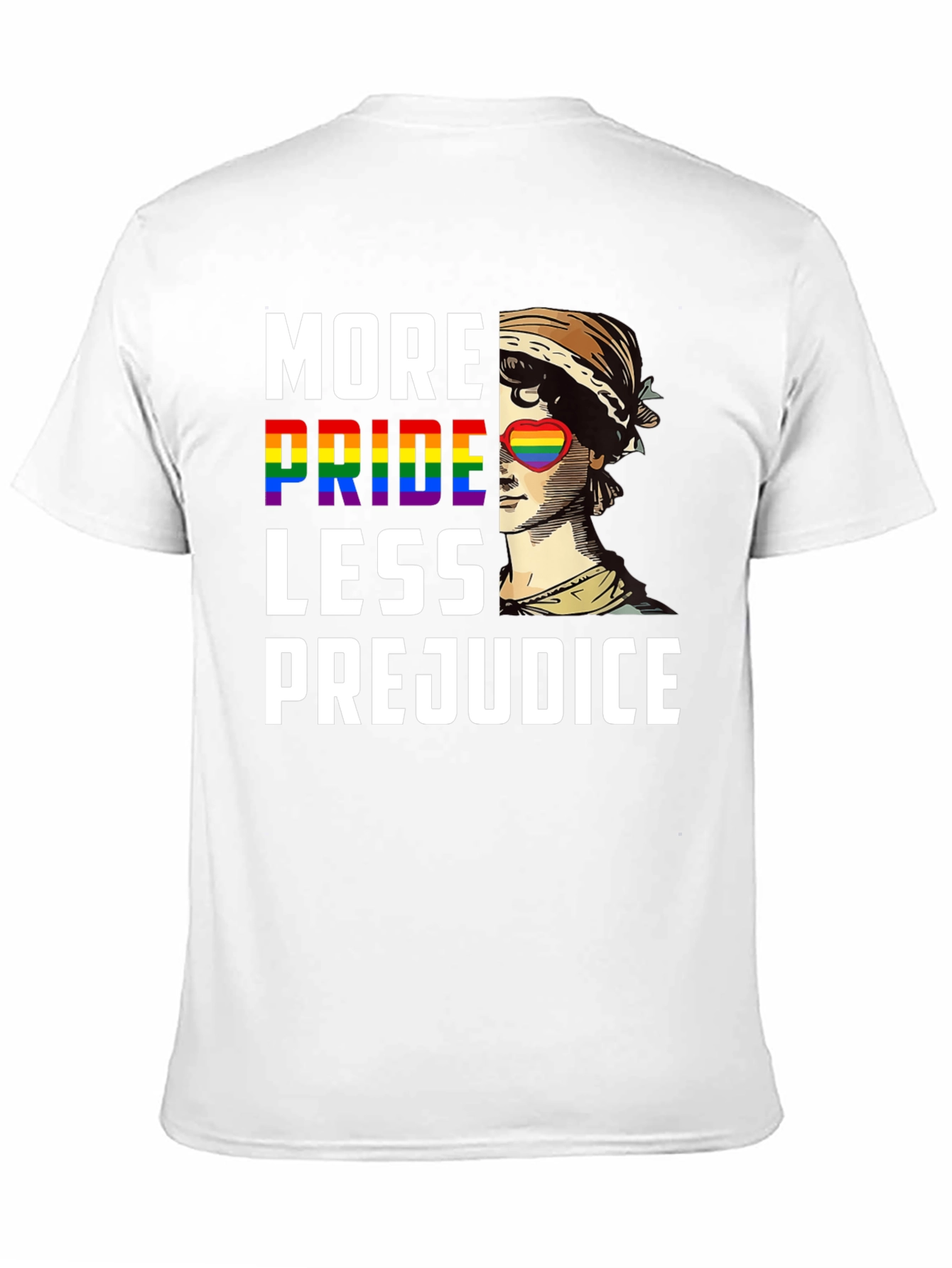 Black More Pride Less Prejudice Graphic T-Shirt view 11