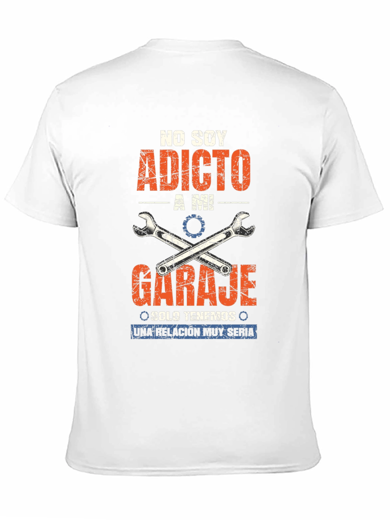Black Garage Addict T-Shirt - "No Soy Adicto A Mi Garaje" view 11