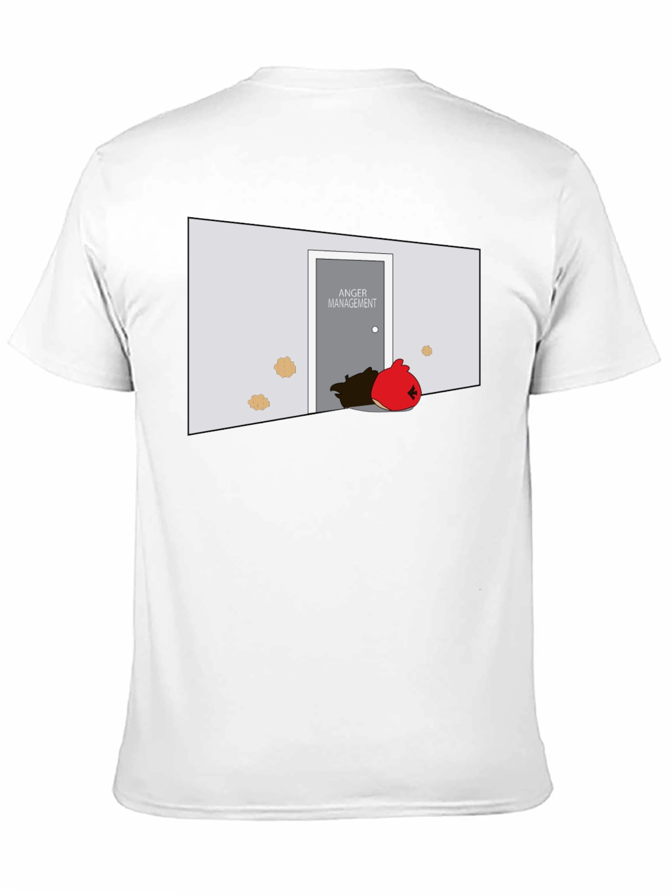 Black Anger Management Bird T-Shirt view 11