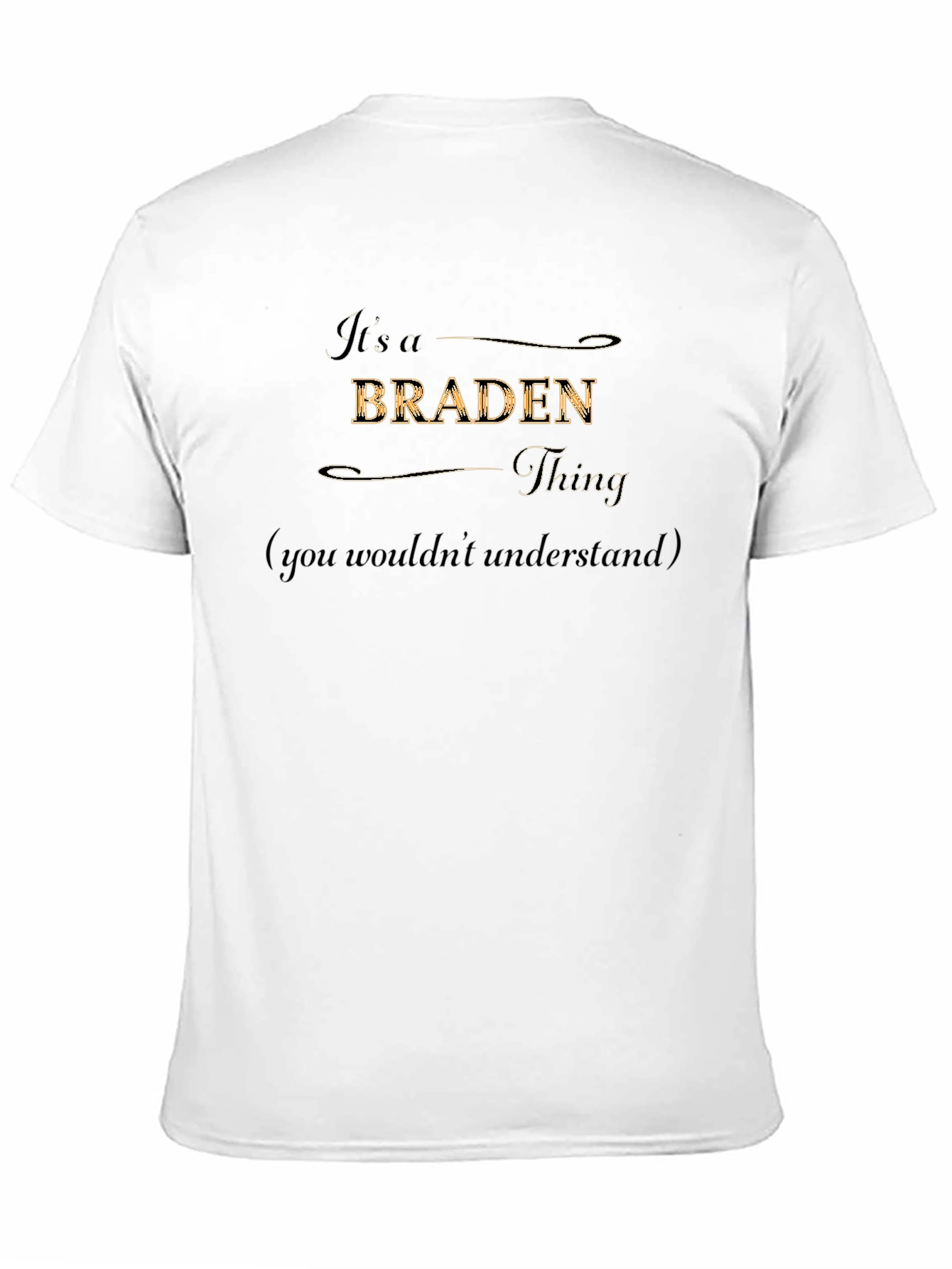 Black It's a Braden Thing - Men's Black Graphic Tee view 11