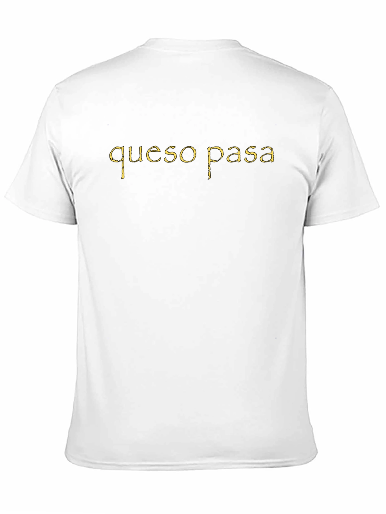 Black Queso Pasa Graphic Tee - Funny Cheese Pun T-Shirt view 11