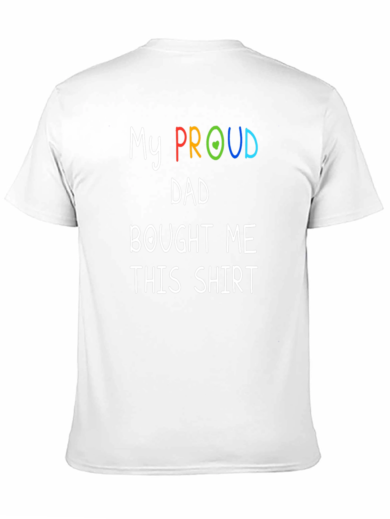Black Proud Dad T-Shirt - LGBTQ+ Support view 11