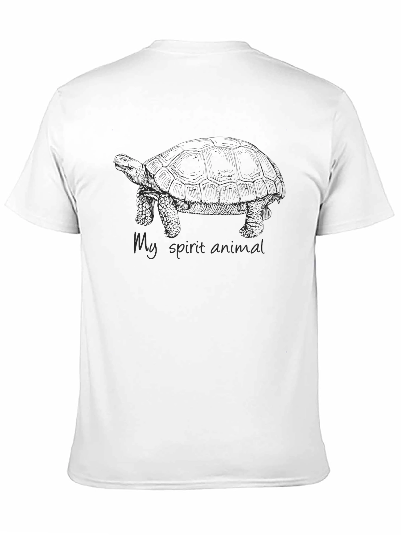 Black My Spirit Animal Turtle T-Shirt - Black view 11
