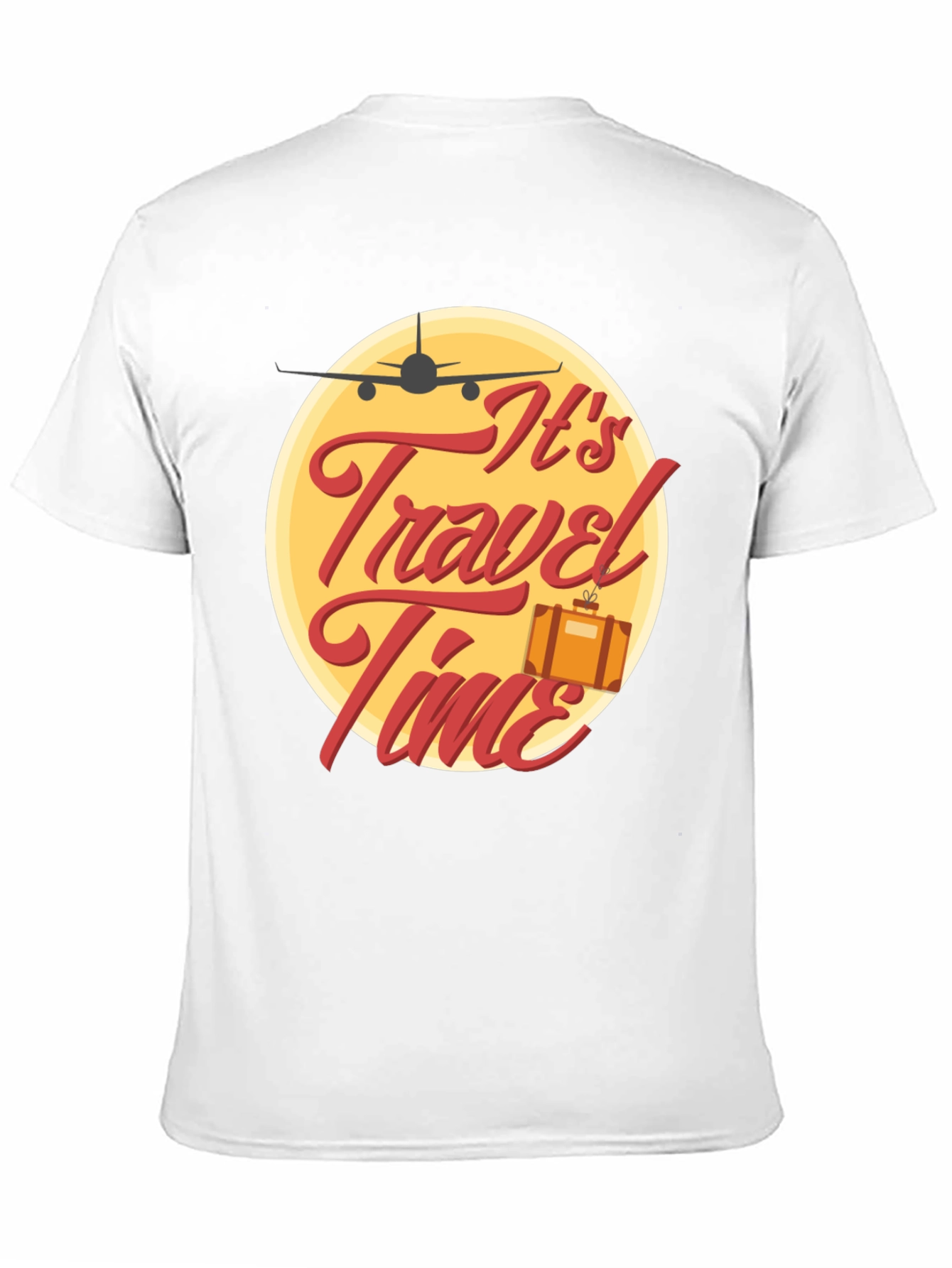 Black It's Travel Time Black Graphic Tee view 11