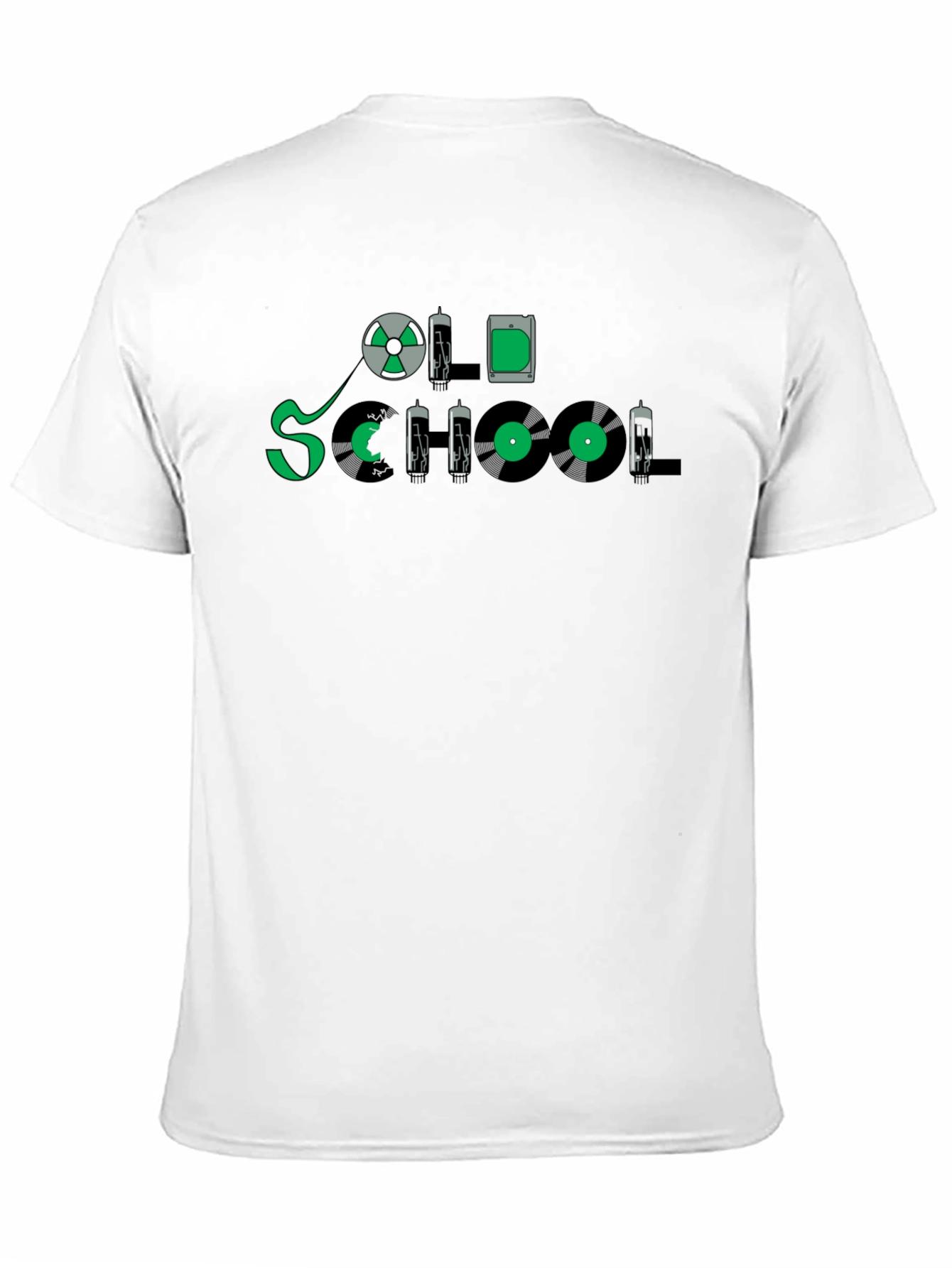Black Retro Music Lover T-Shirt - Old School Design view 11