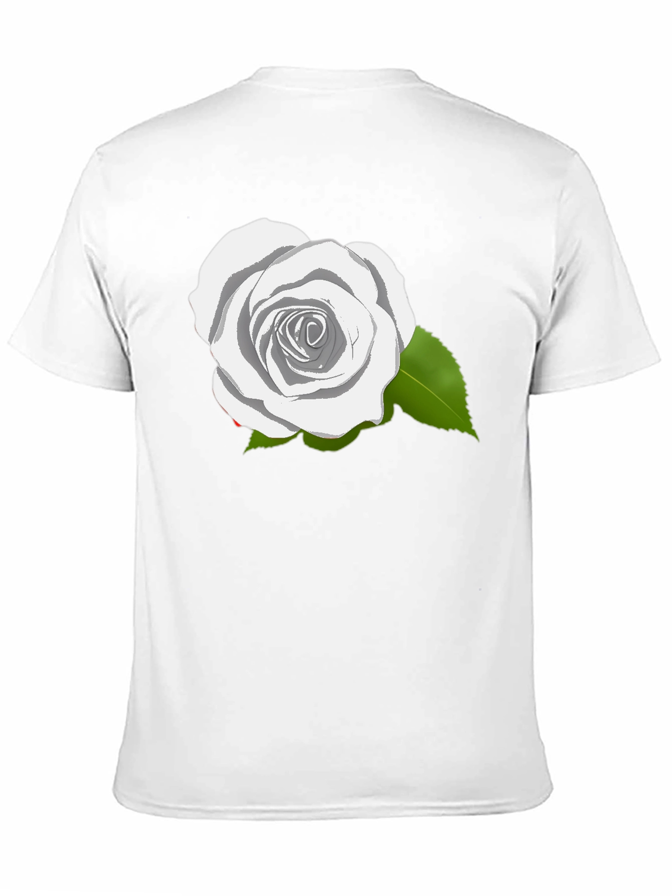 Black Rose Graphic T-Shirt - Elegant Floral Design view 11