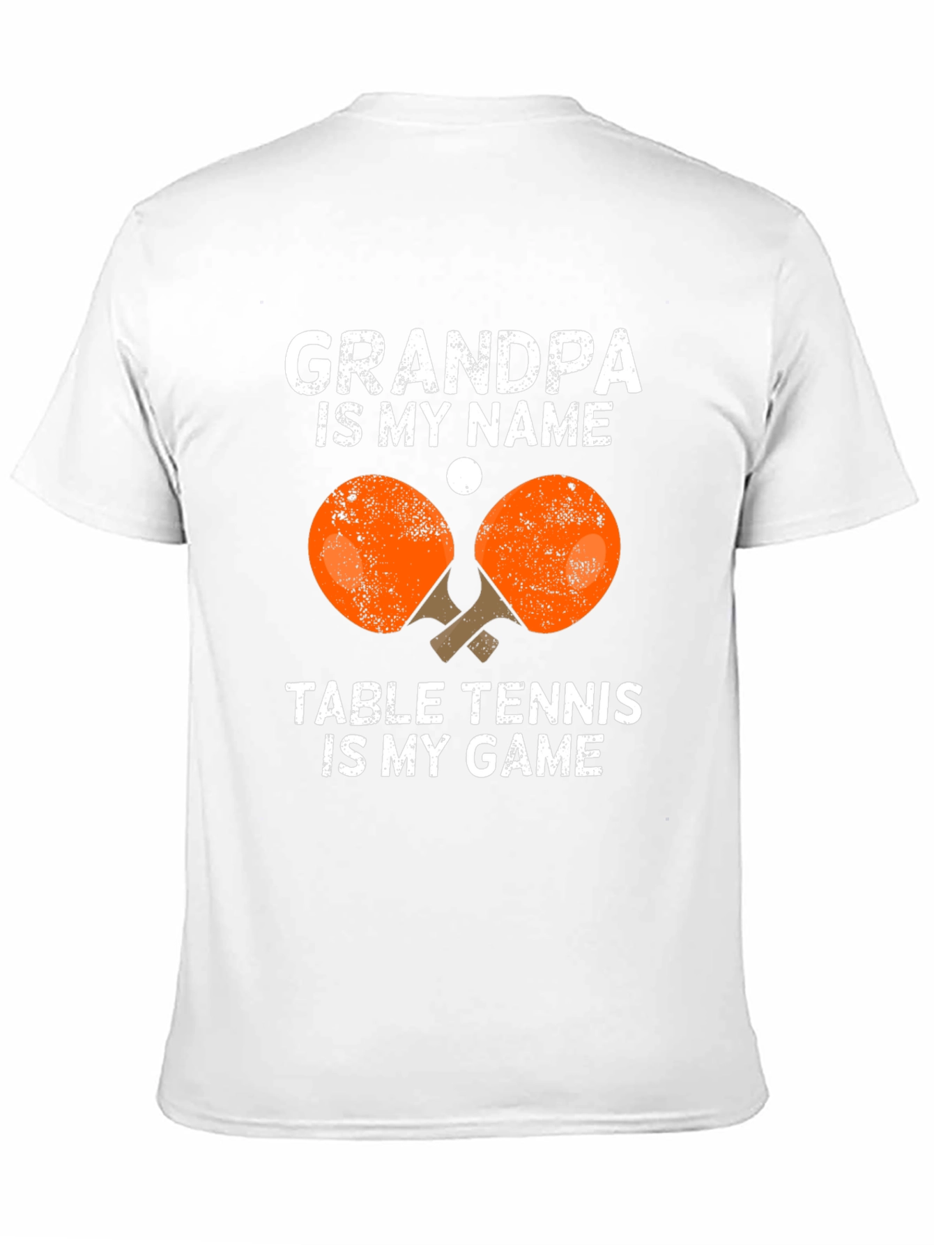 Black Grandpa Table Tennis T-Shirt Funny Graphic Tee view 11