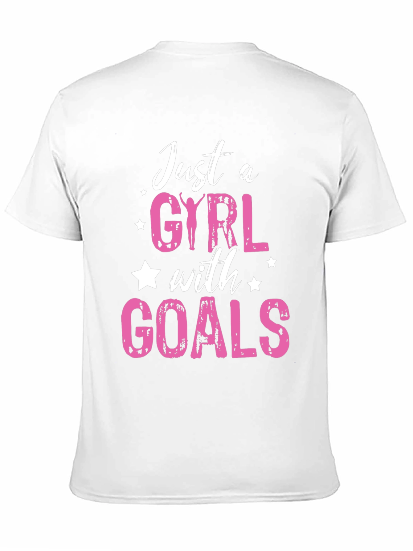 Black Just a Girl with Goals T-Shirt view 11