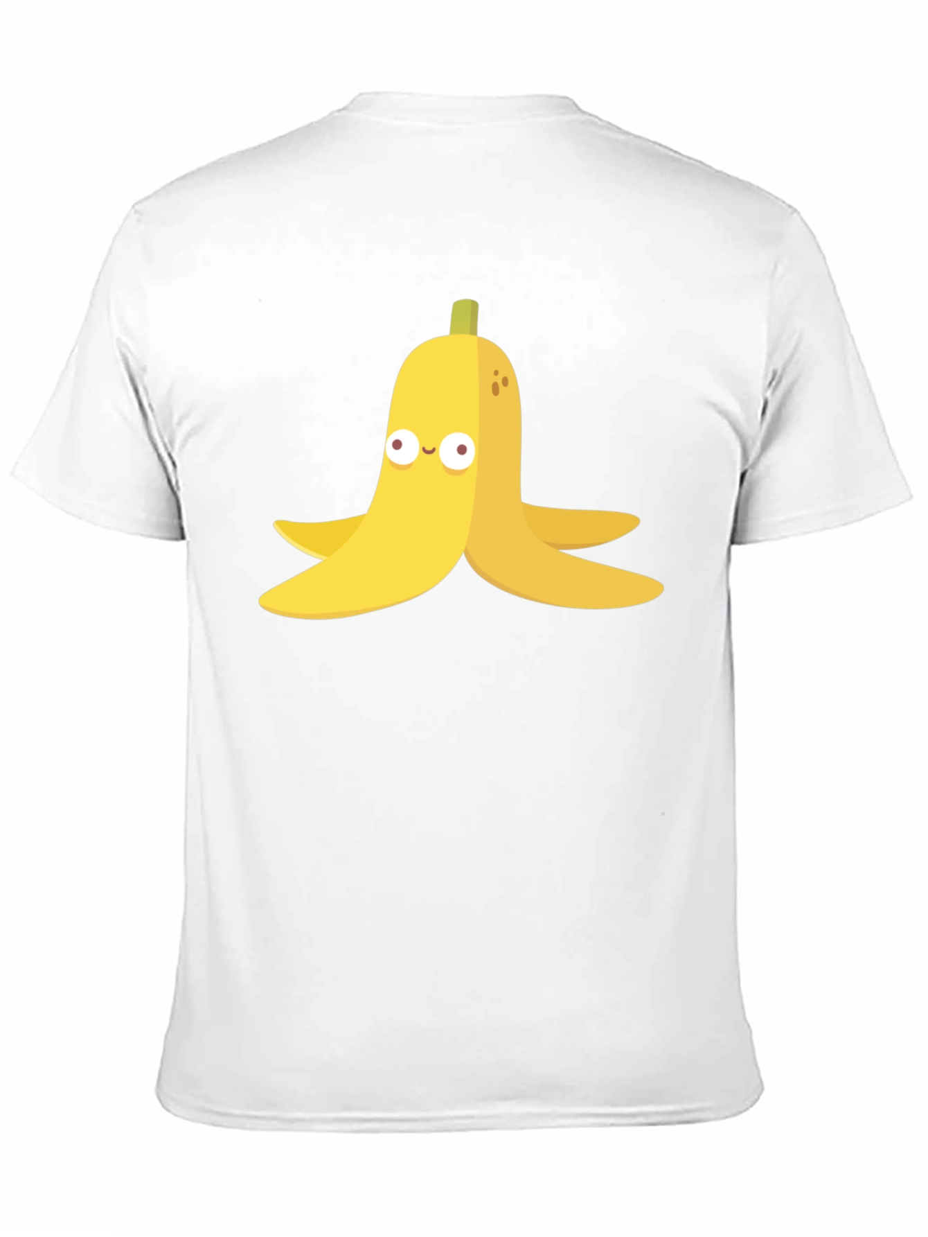 Black Banana Peel Cartoon Graphic Black T-Shirt view 11