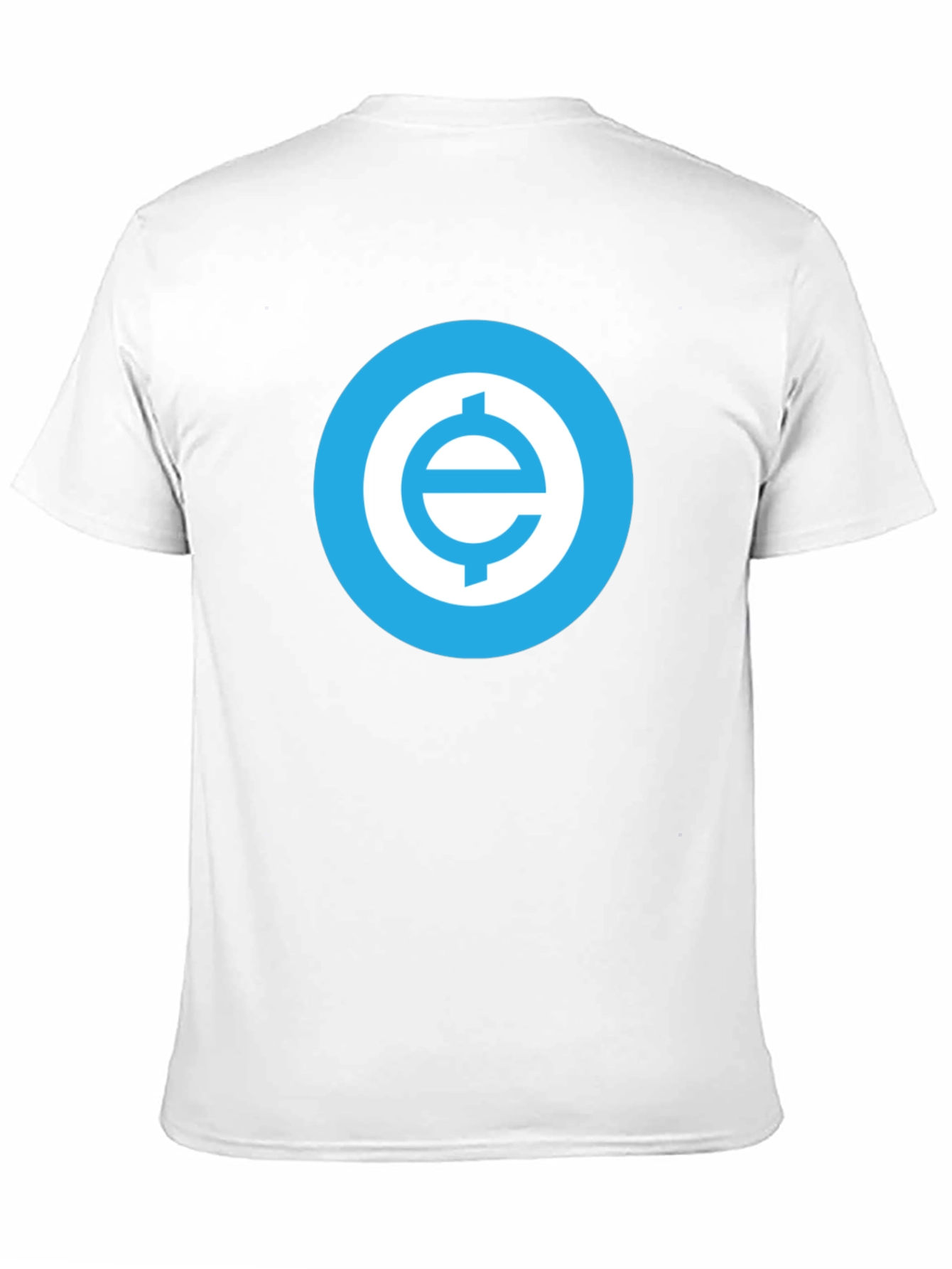 Black Black T-Shirt with Blue Cryptocurrency Logo view 11