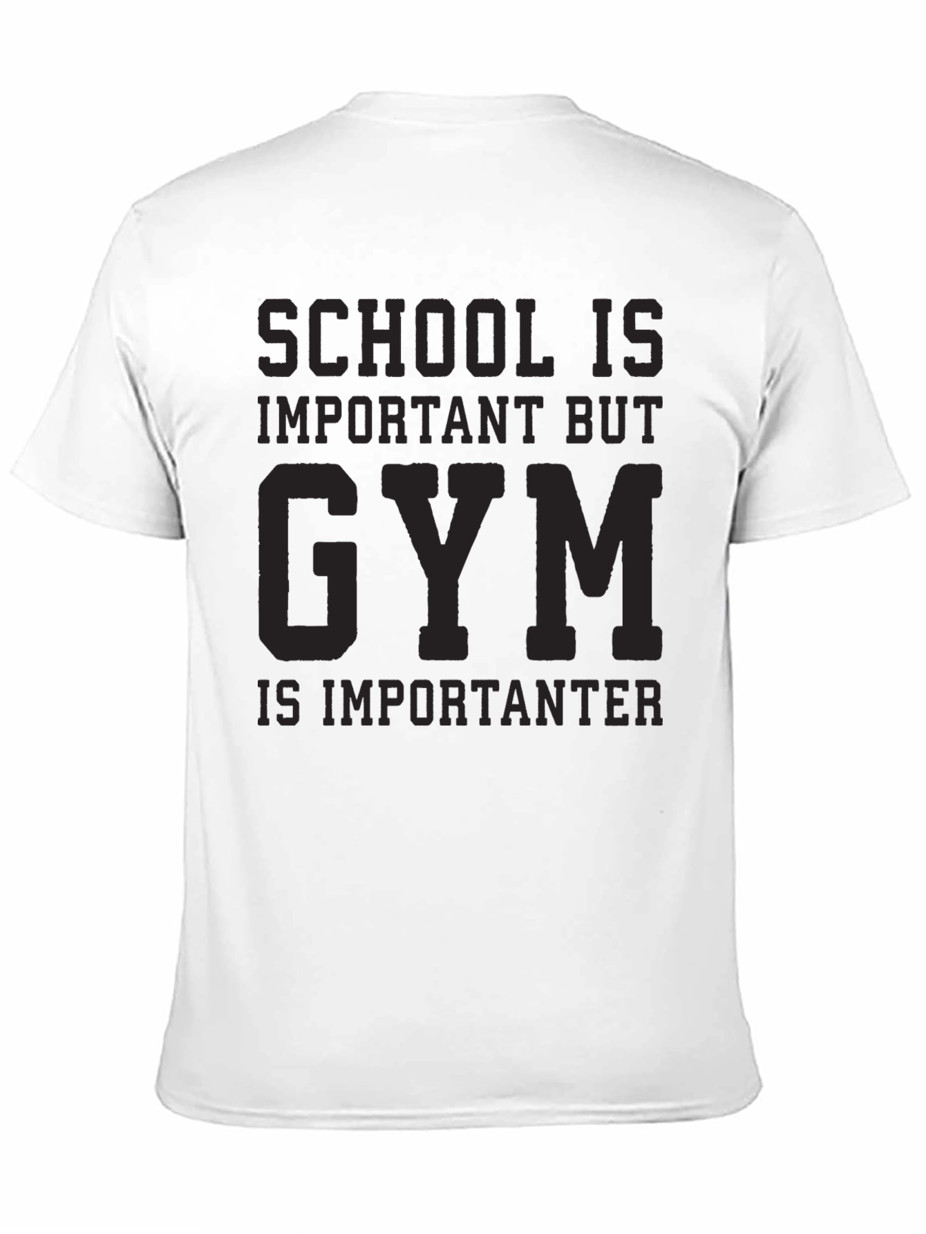 Black Gym is Importanter Black Graphic Tee view 11