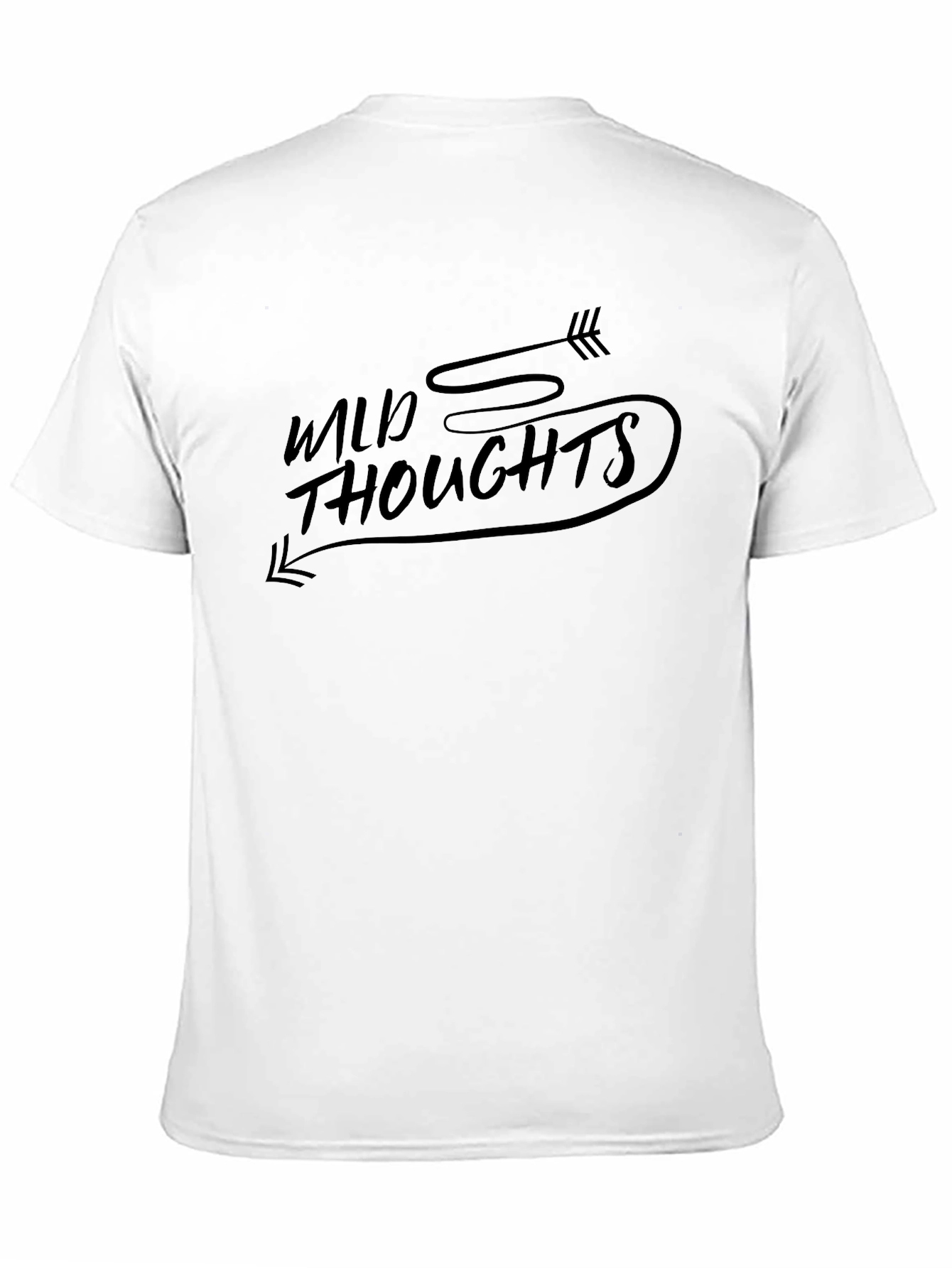 Black Wild Thoughts Graphic Tee - Modern Casual Shirt view 11