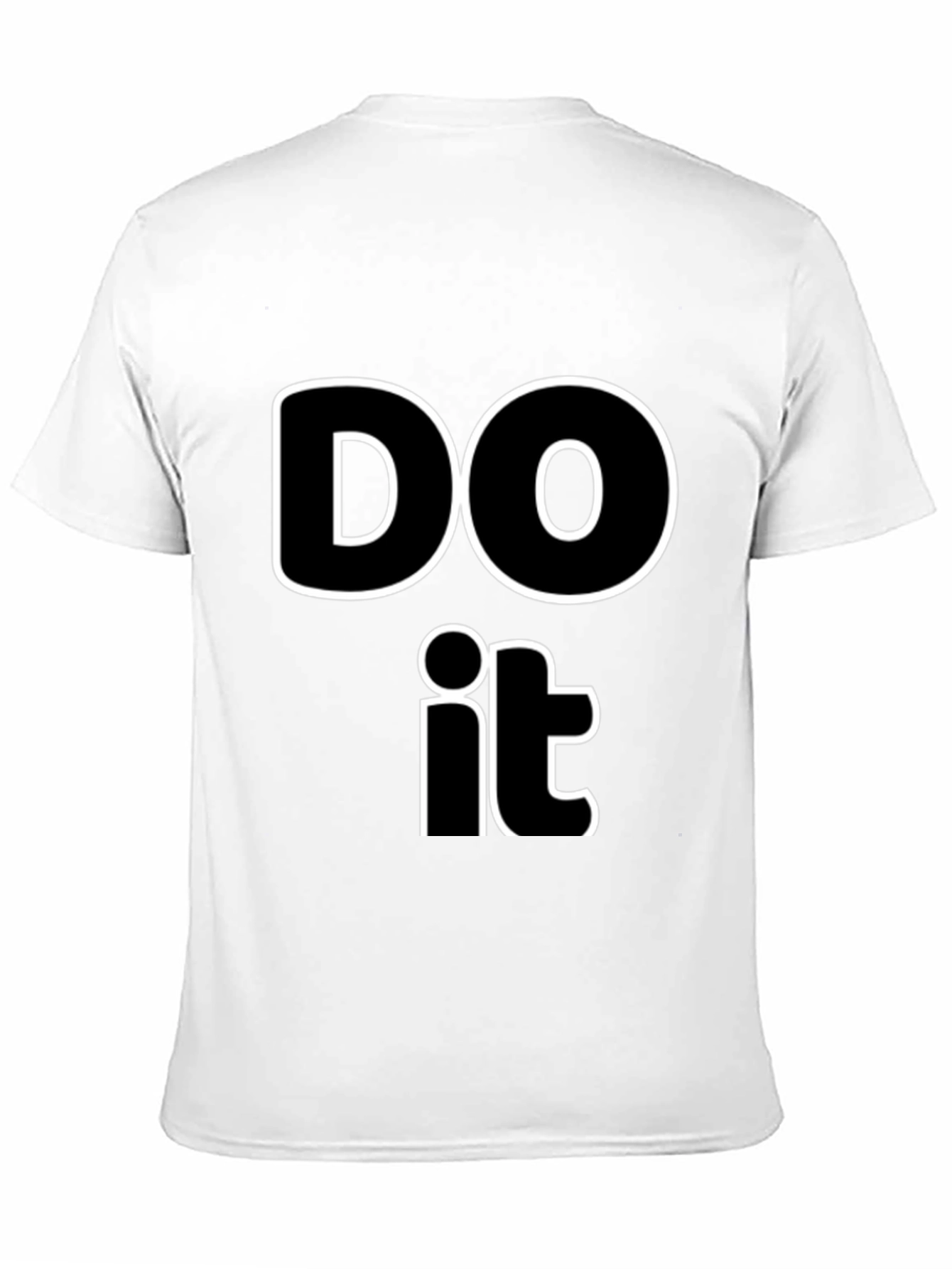 Black Motivating "Do It" Black Graphic Tee view 11