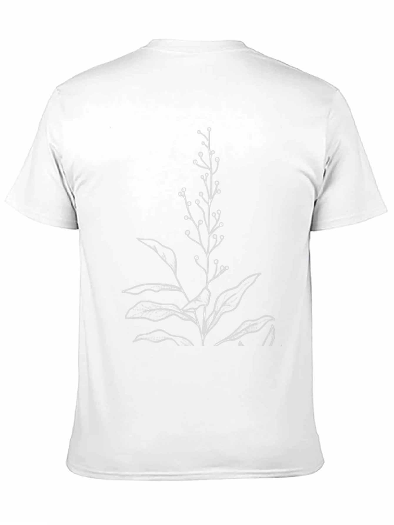 Black Botanical Print Black T-Shirt view 11