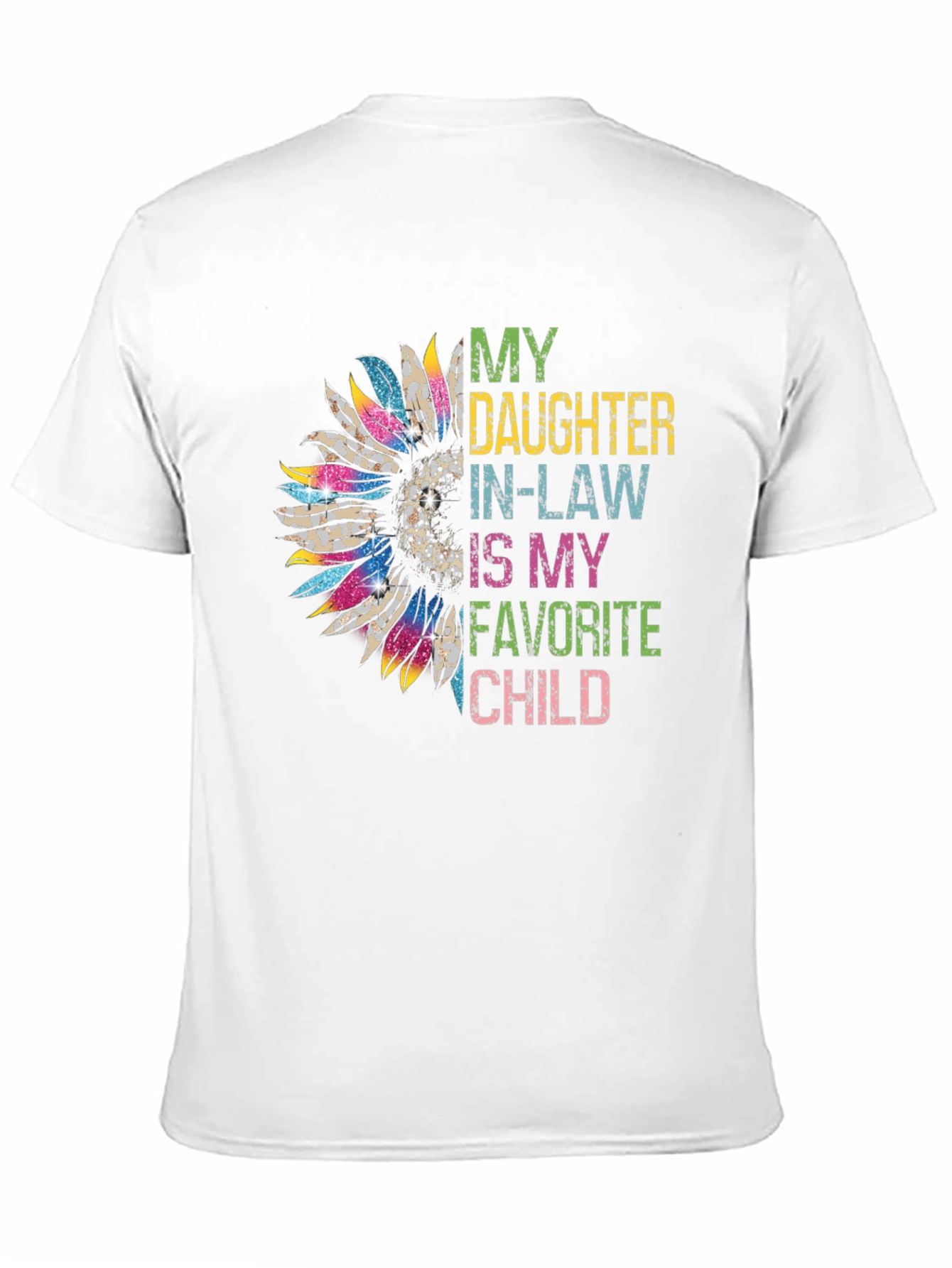 Black Daughter-In-Law Favorite Child Sunflower Graphic Tee view 11