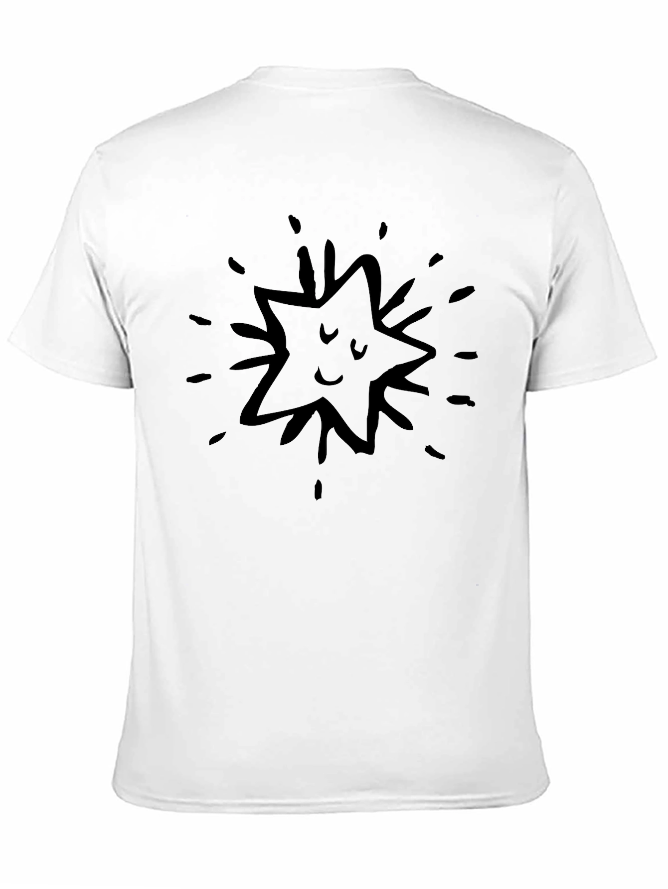 Black Funny Star Black T-Shirt view 11