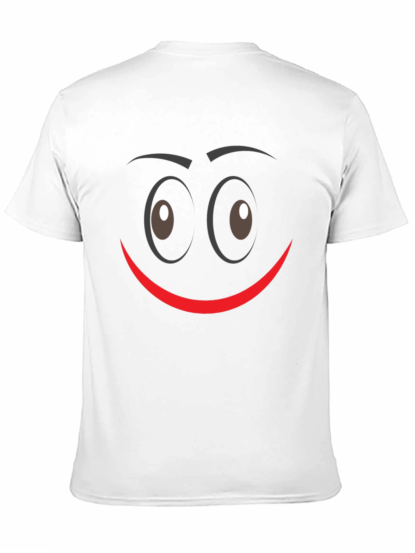 Black Funny Smiley Face Graphic Tee - Unisex Black T-Shirt view 11