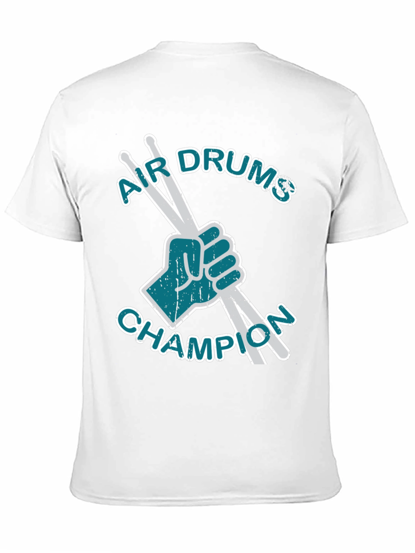 Black Air Drums Champion Graphic Tee - Black Cotton T-Shirt view 11