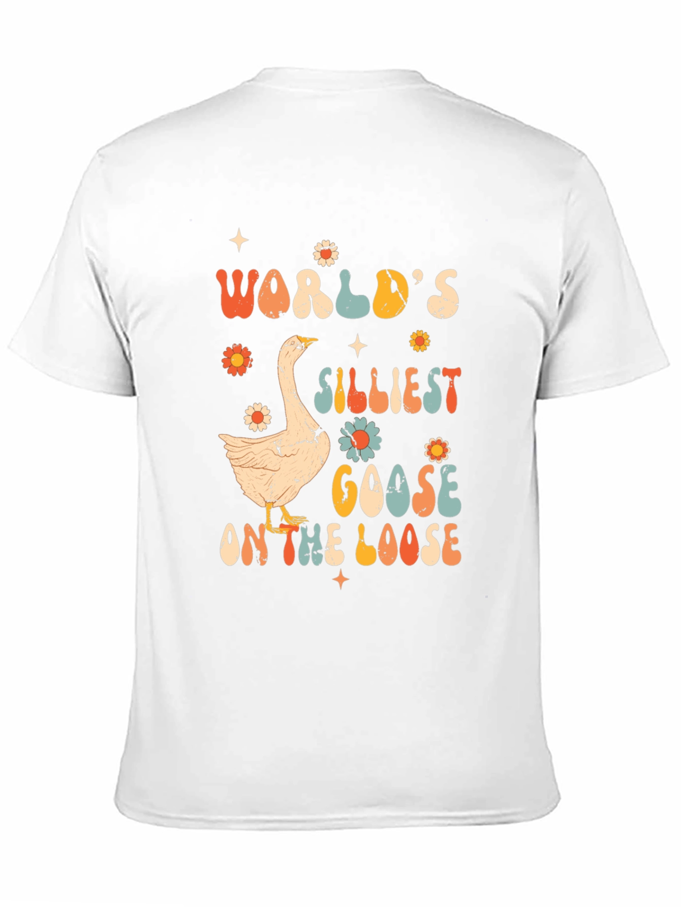 Black Silliest Goose T-Shirt - Retro Style view 11