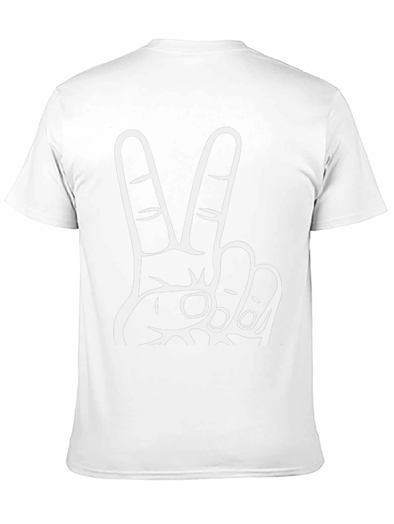 Black Peace Sign Black T-Shirt view 11