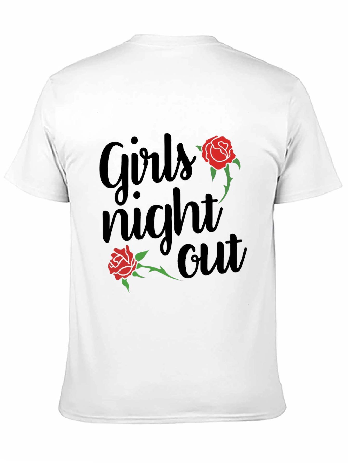 Black Girls Night Out Rose Graphic T-Shirt view 11