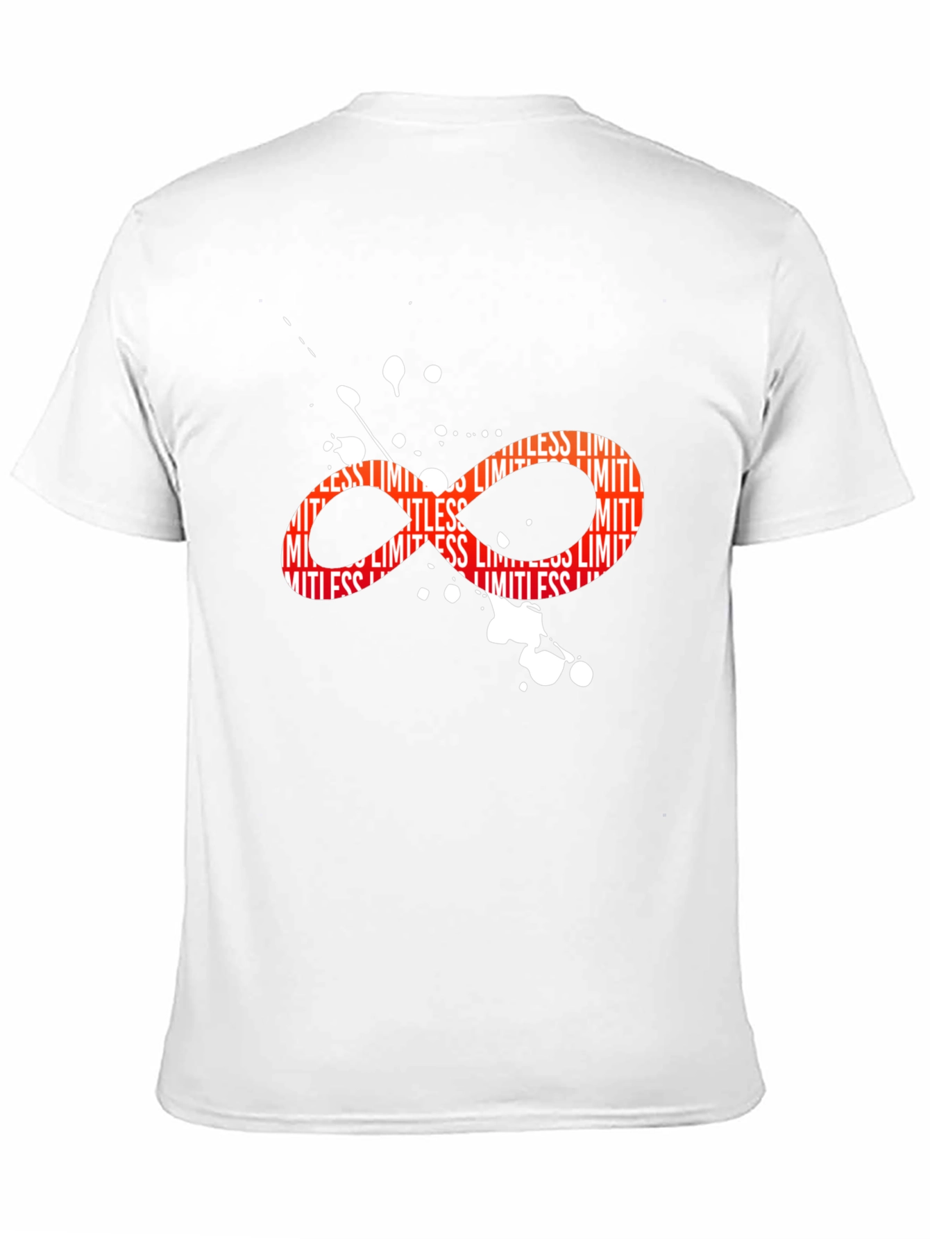 Black Limitless Infinity Symbol Graphic Black T-Shirt view 11