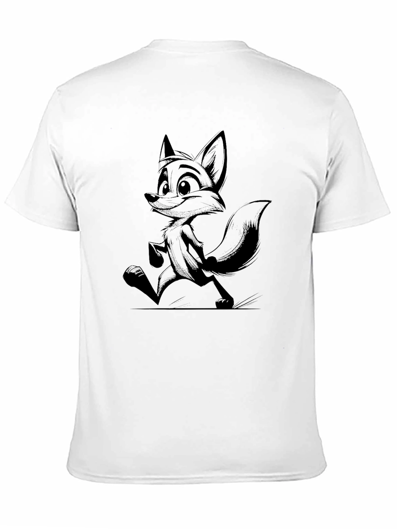 Black Fox Graphic Black T-Shirt view 11