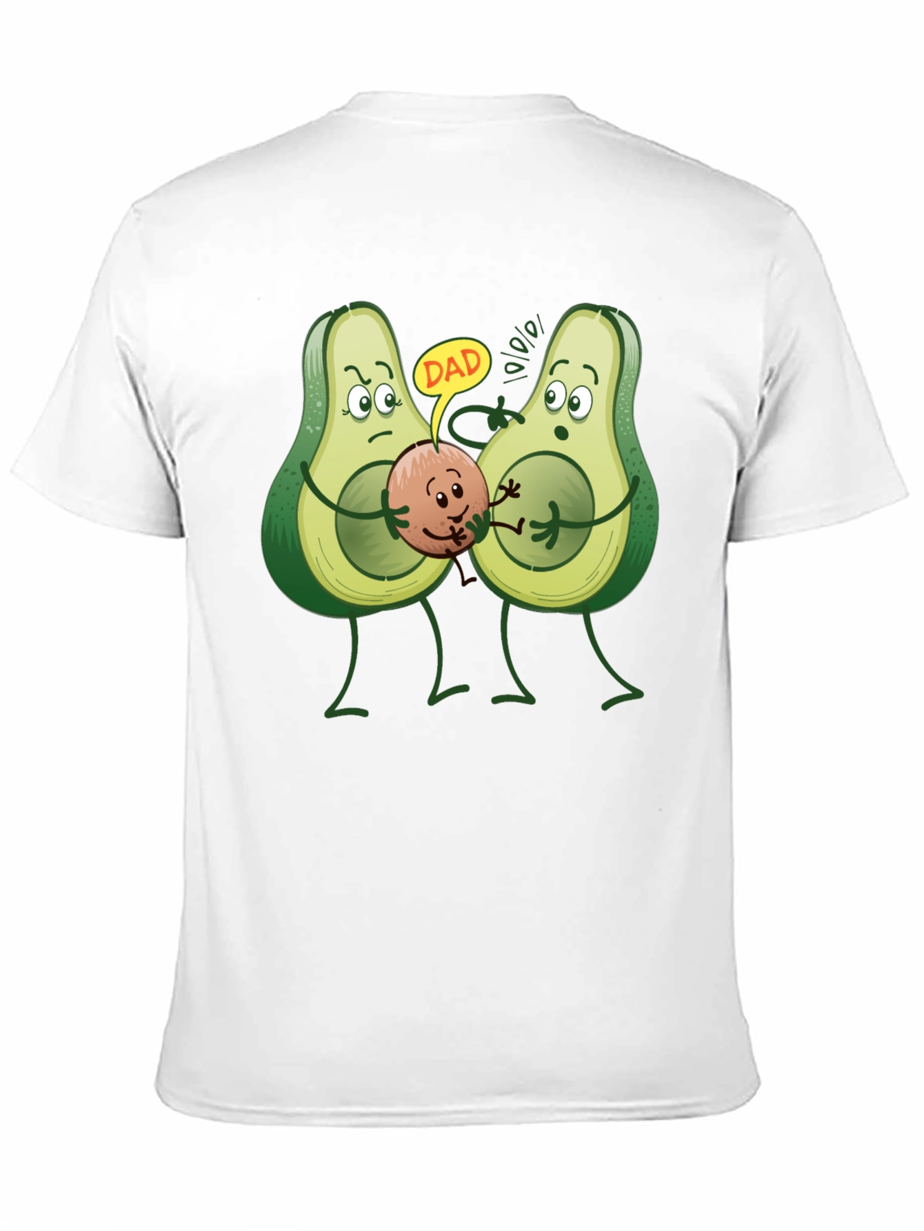 Black Avocado Dad T-Shirt - Humorous Graphic Tee view 11