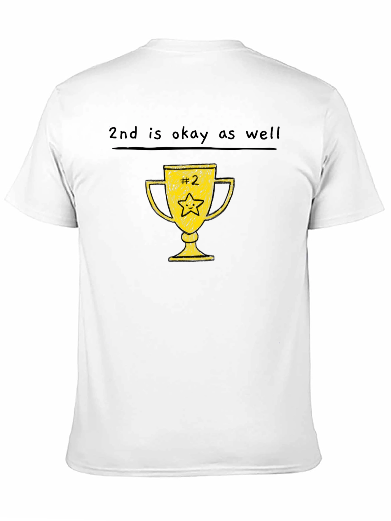 Black 2nd Place Trophy Tee - Funny Runner Up T-Shirt view 11