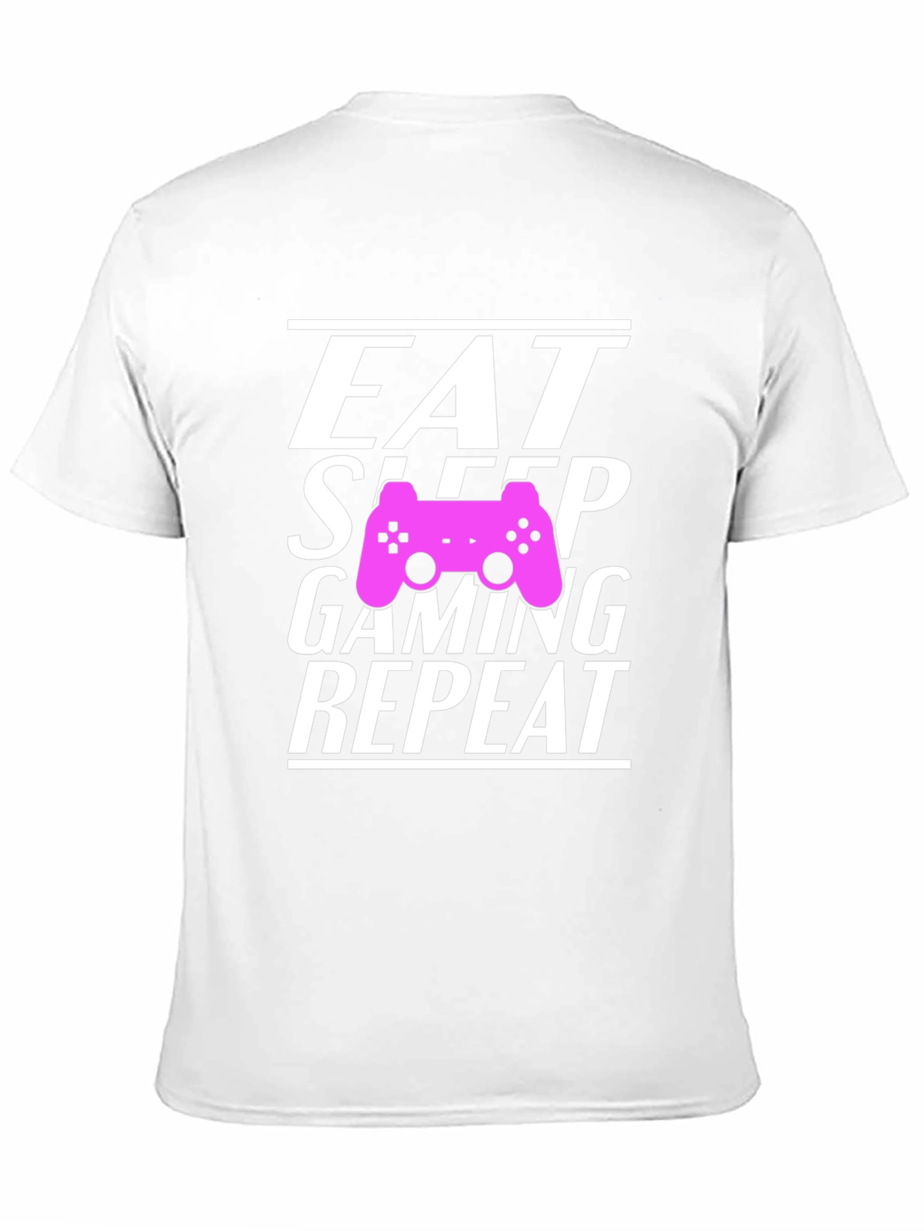 Black Eat Sleep Gaming Repeat Gamer T-Shirt view 11