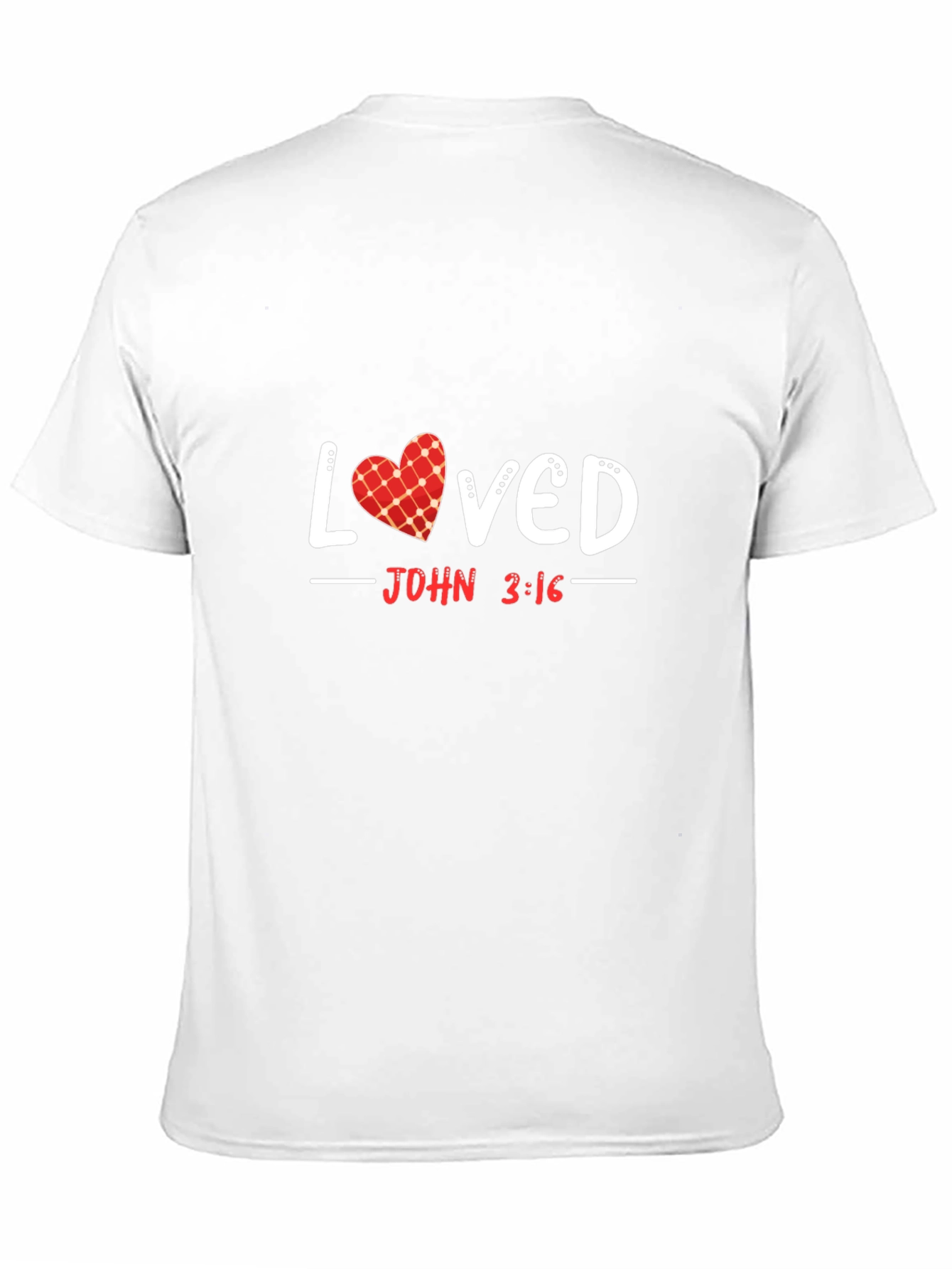 Black Loved John 3:16 Graphic T-Shirt view 11