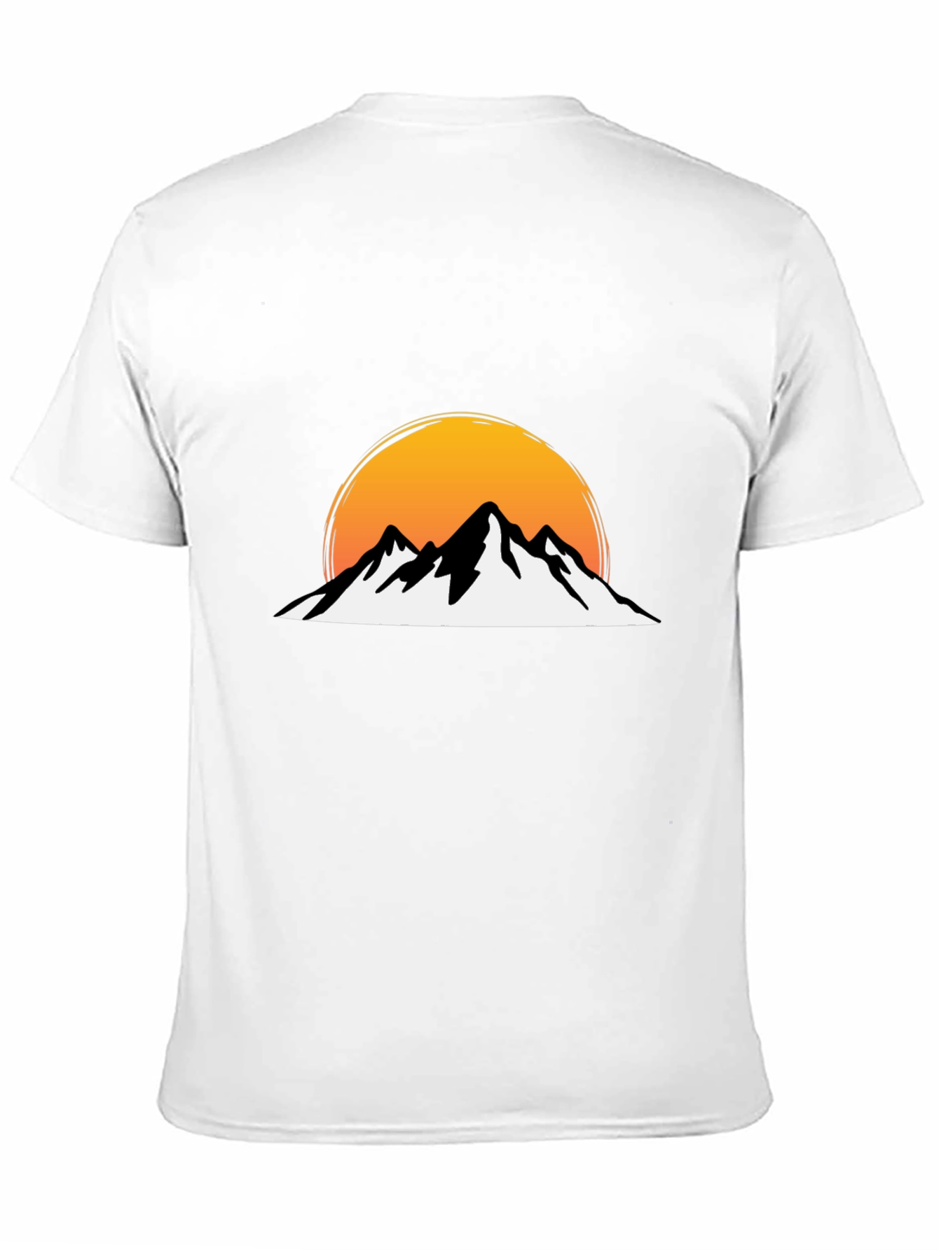 Black Mountain Sunset Graphic Tee - Black Cotton view 11