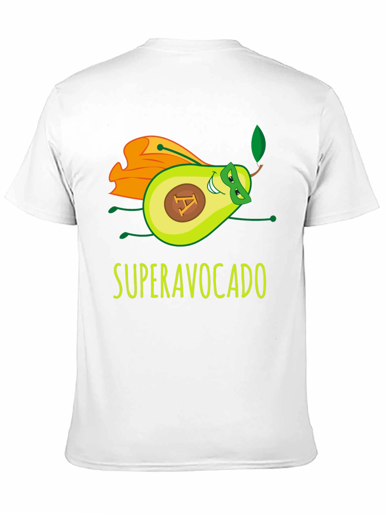 Black Super Avocado Funny Graphic Tee view 11