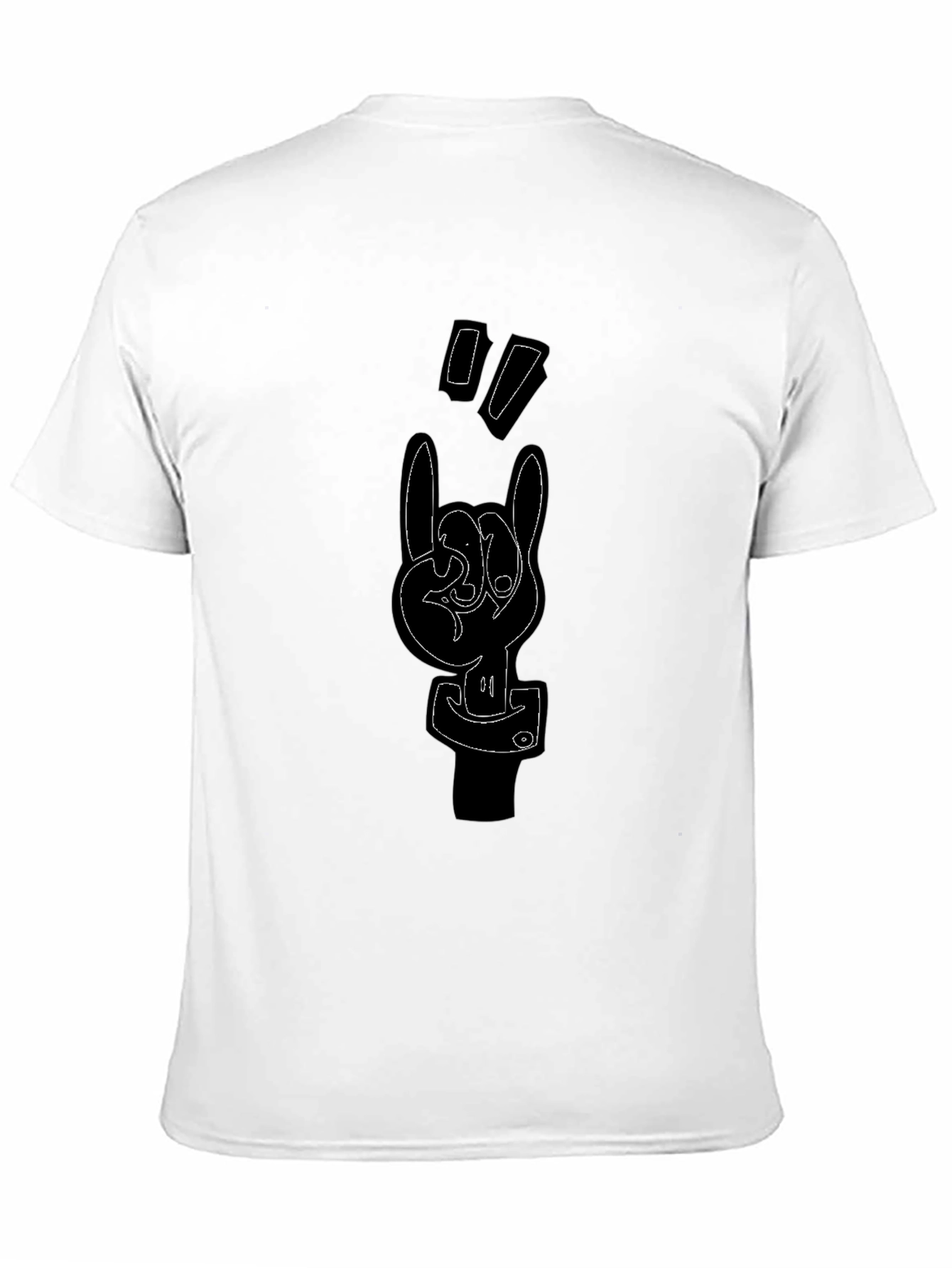 Black Rock On Graphic Tee - Black Cotton Blend Shirt view 11