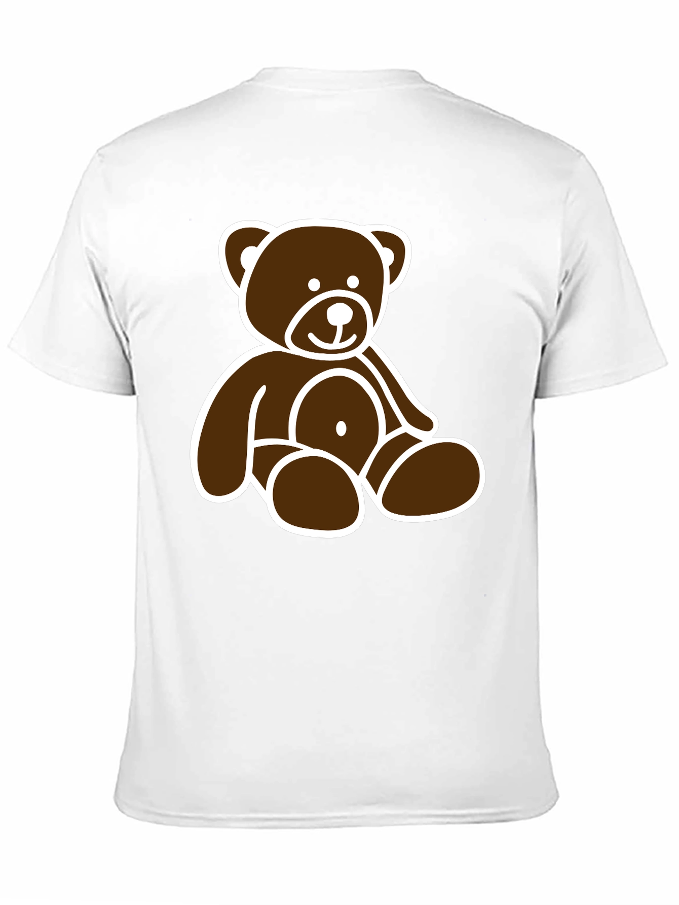 Black Teddy Bear Graphic Tee - Black Unisex T-Shirt view 11