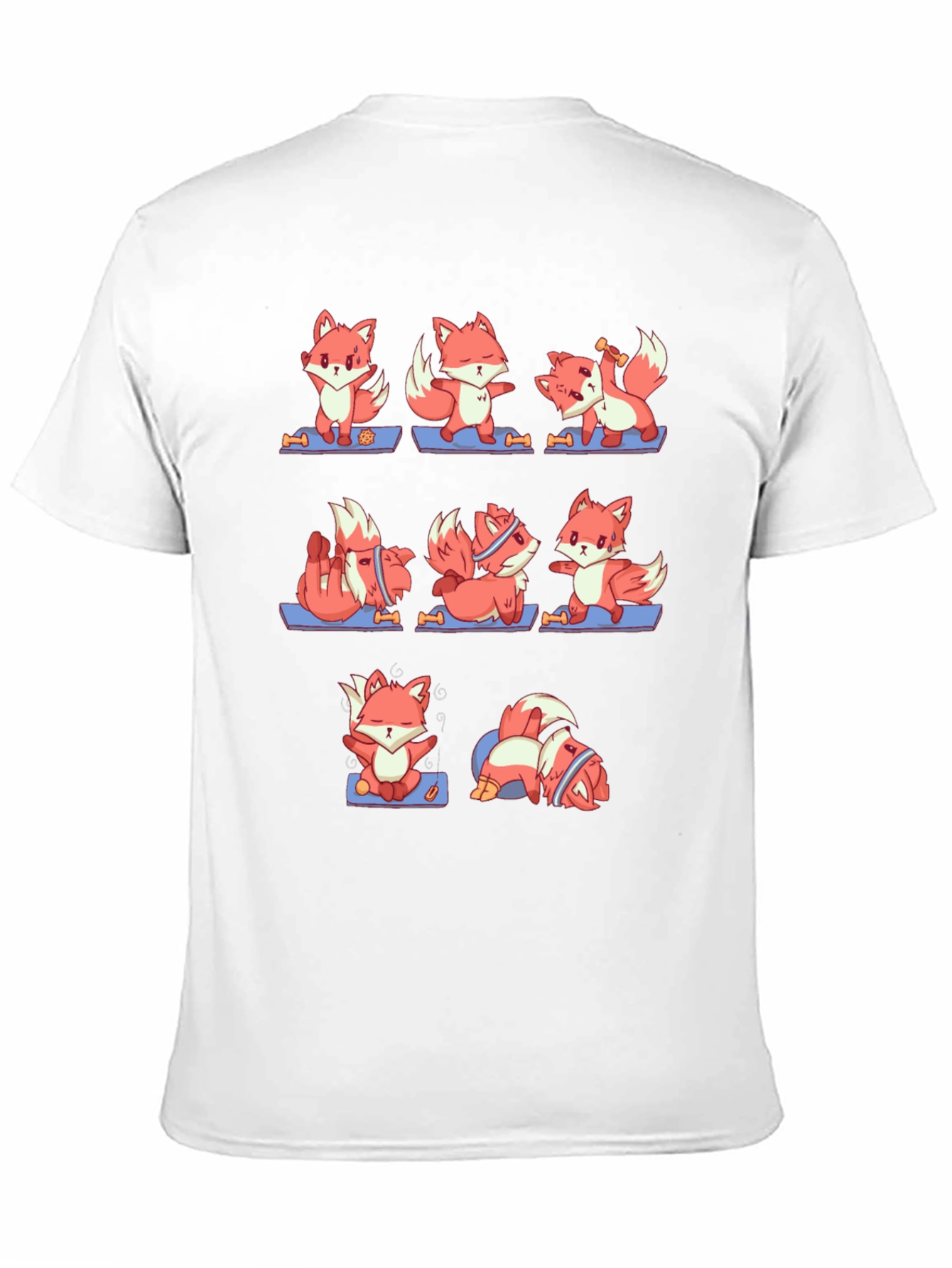 Black Yoga Fox Tee - Relax & Train! view 11