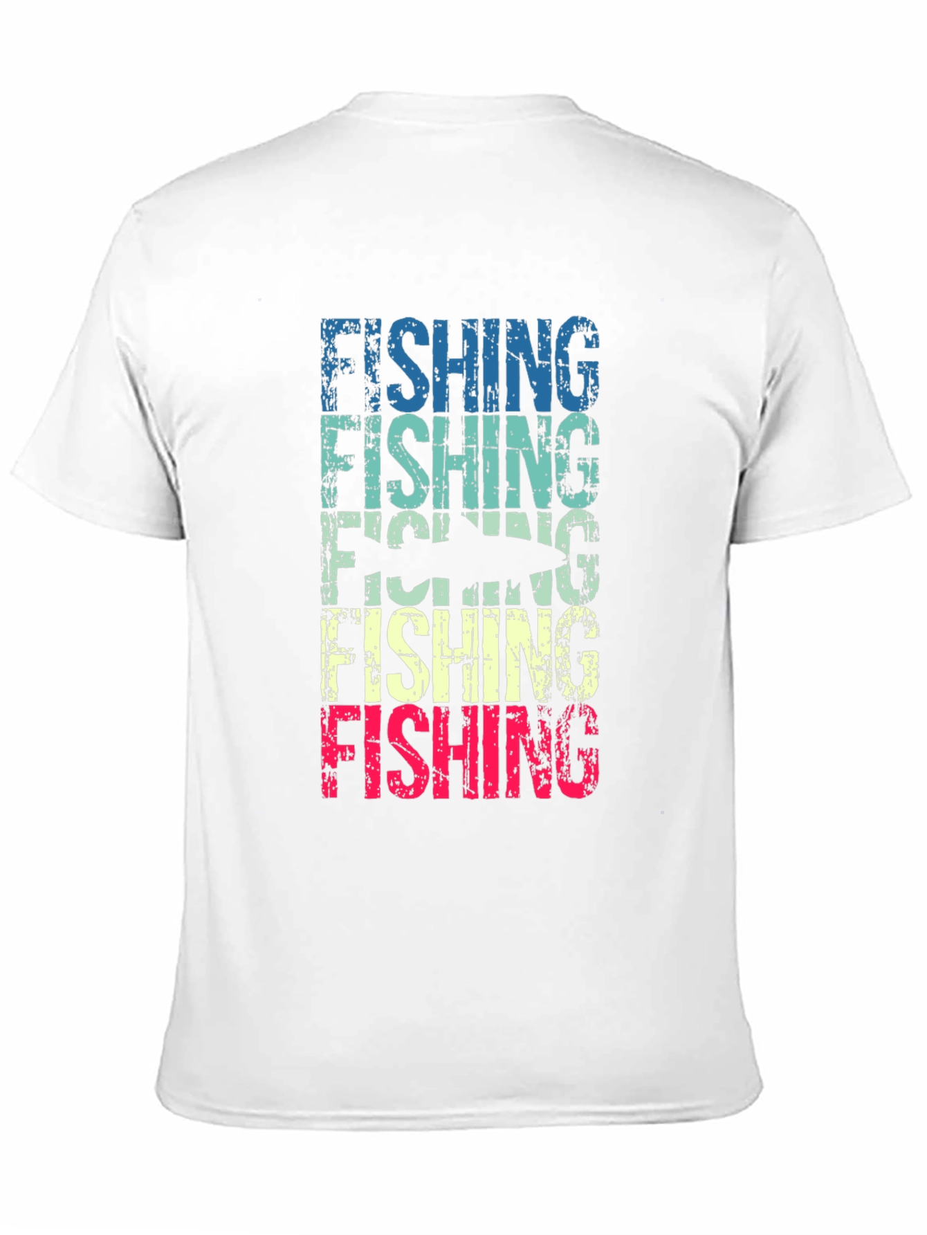 Black Retro Fishing T-Shirt view 11