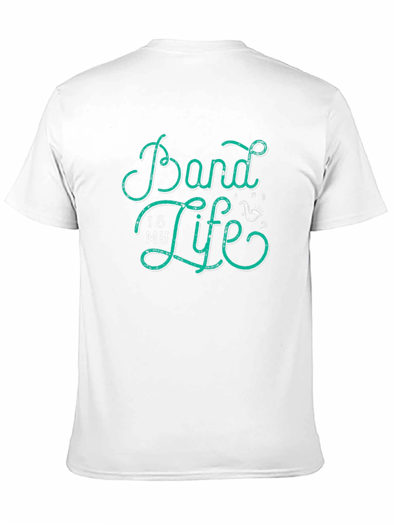 Black Band is My Life Graphic Tee - Black Cotton Blend view 11