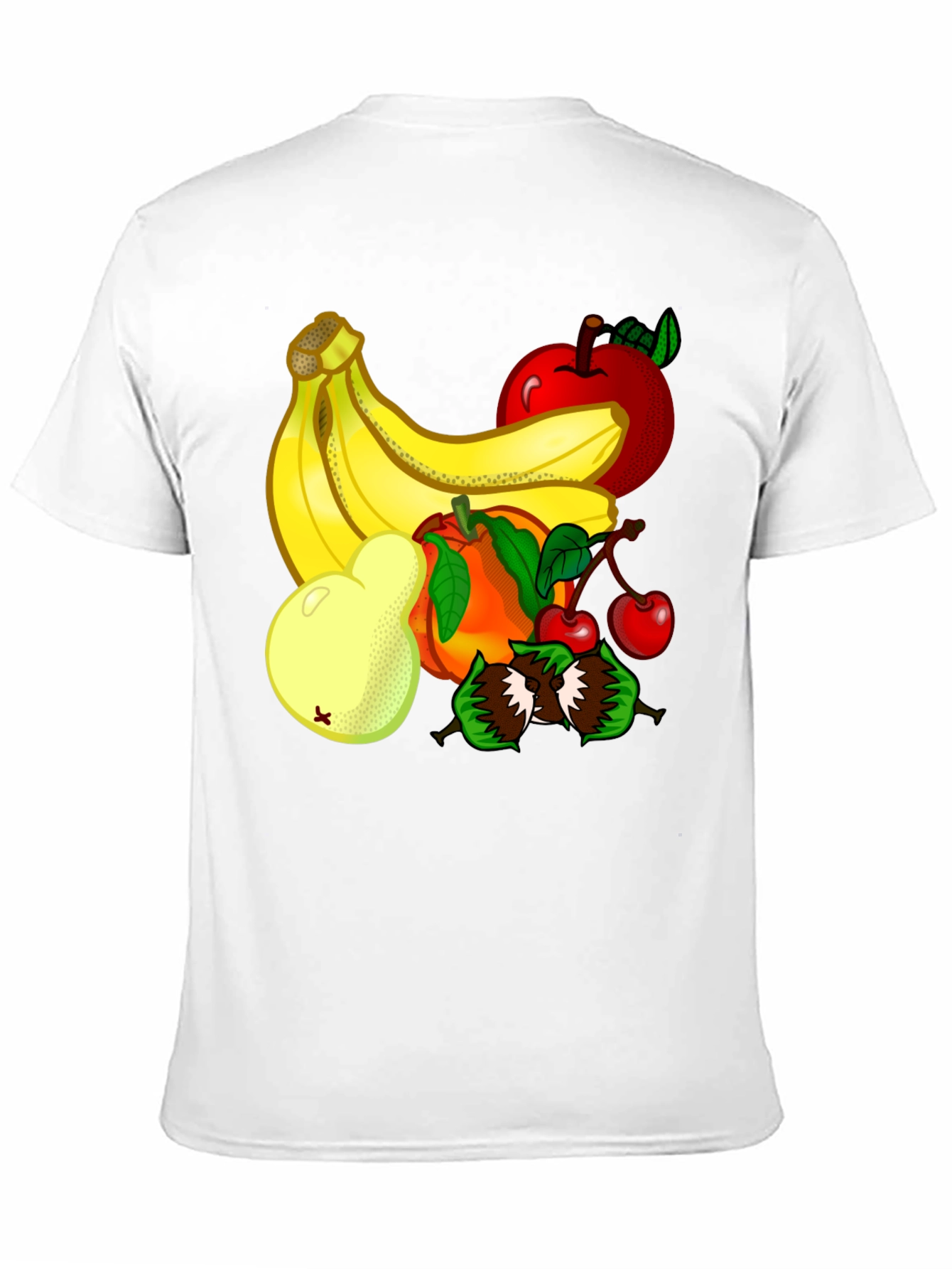 Black Funky Fruit T-Shirt - Bold Graphic Print, Casual Wear view 11