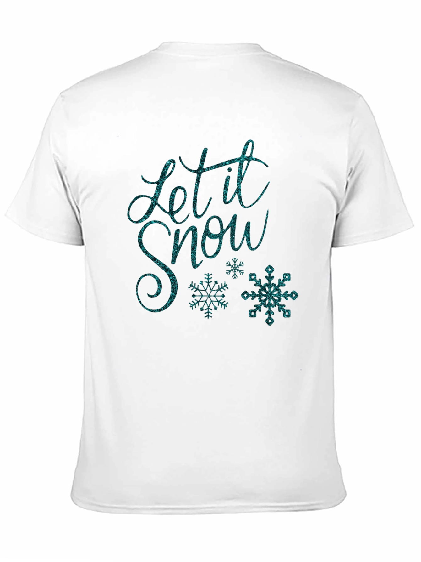 Black Let it Snow Festive Tee view 11