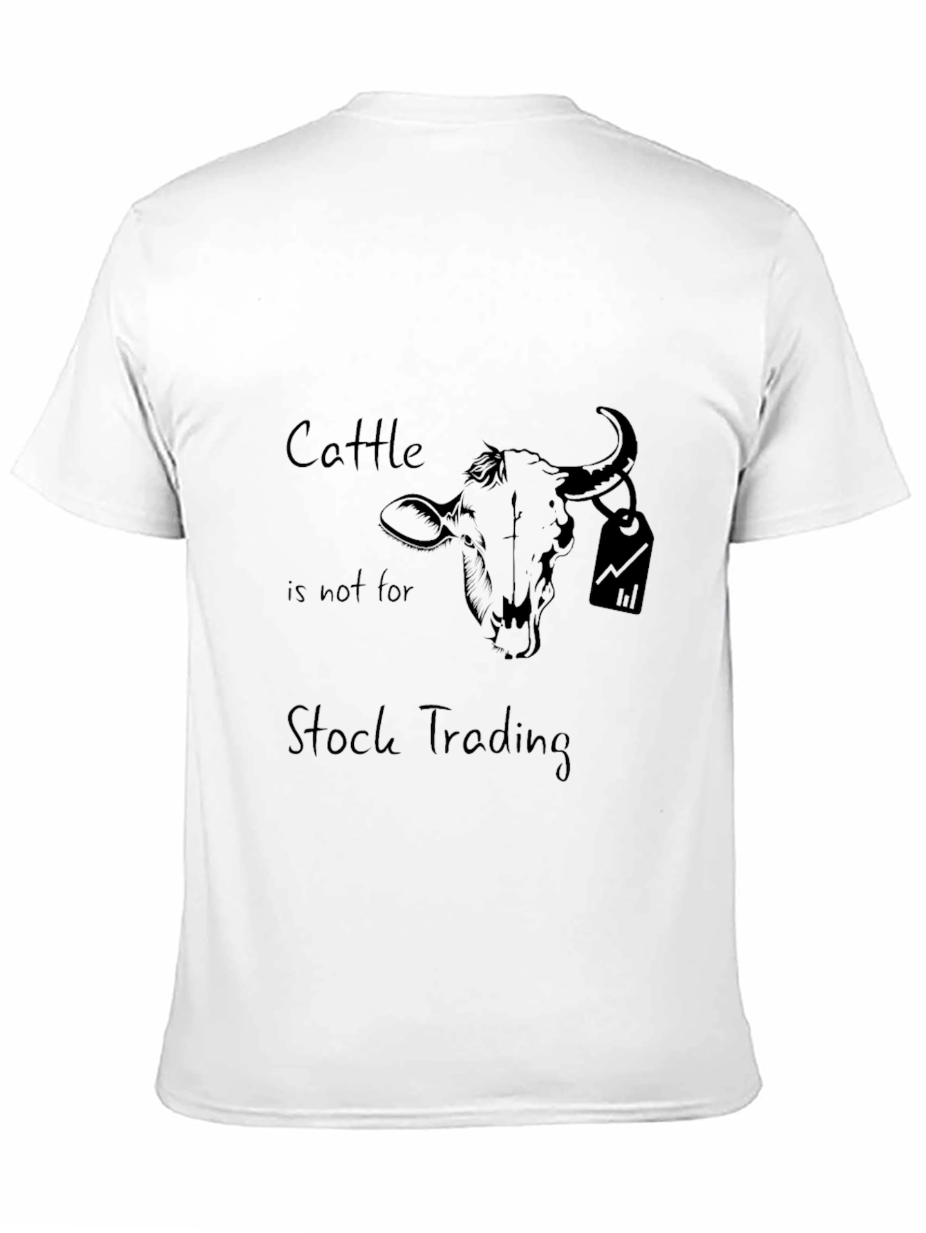 Black Cattle Stock Trading Humor Tee view 11